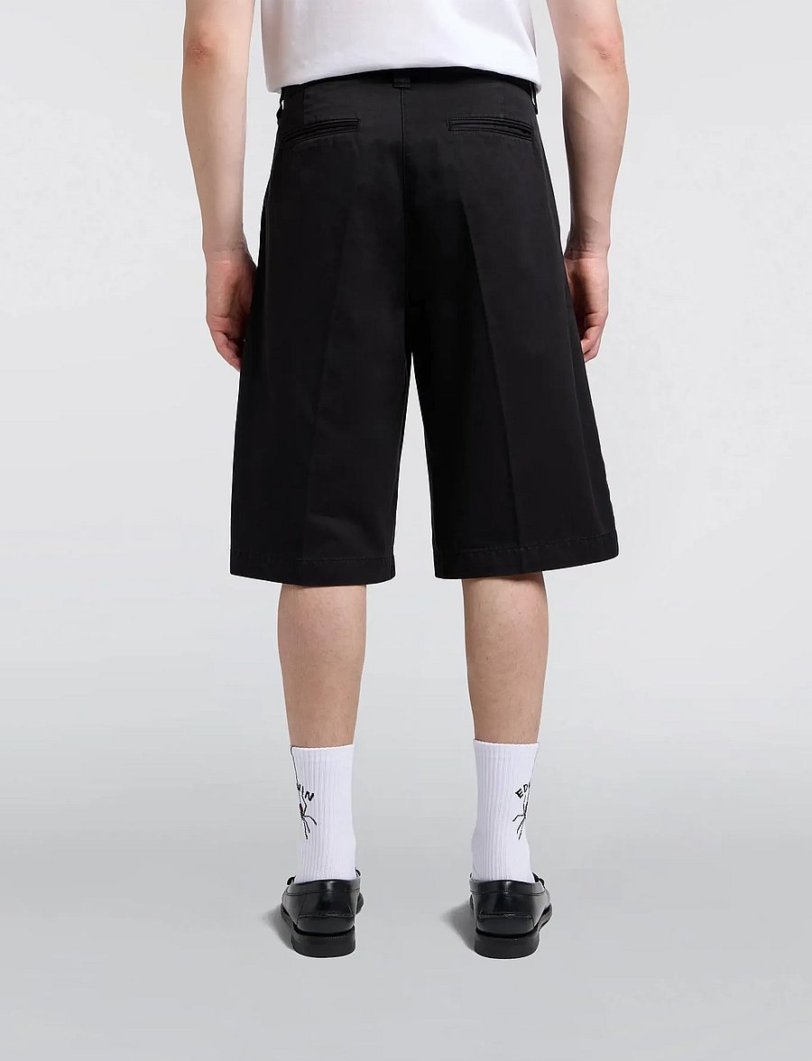 Edwin - Adams Short-Black - chinos shorts - black - 4