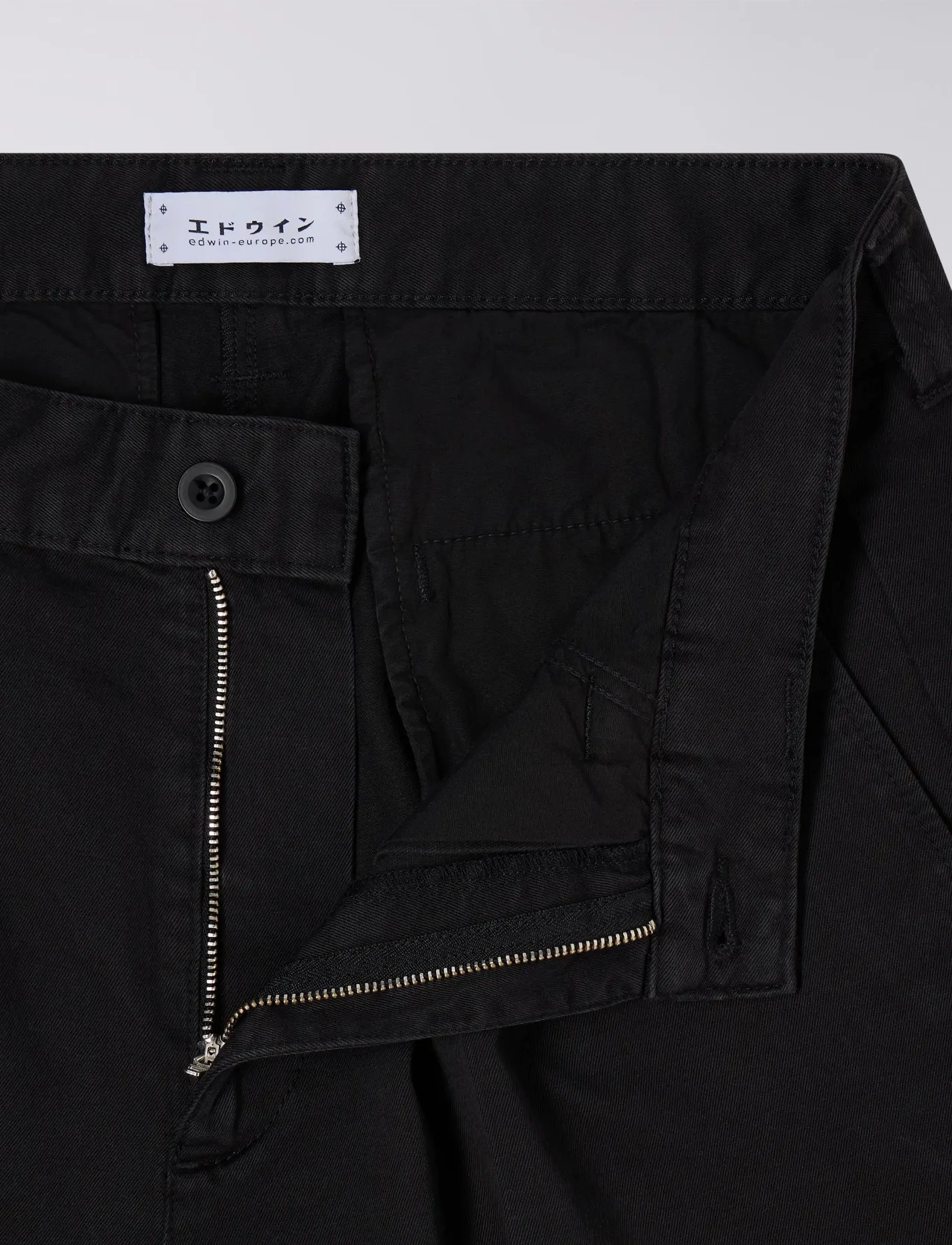 Edwin - Adams Short-Black - chinos shorts - black - 5