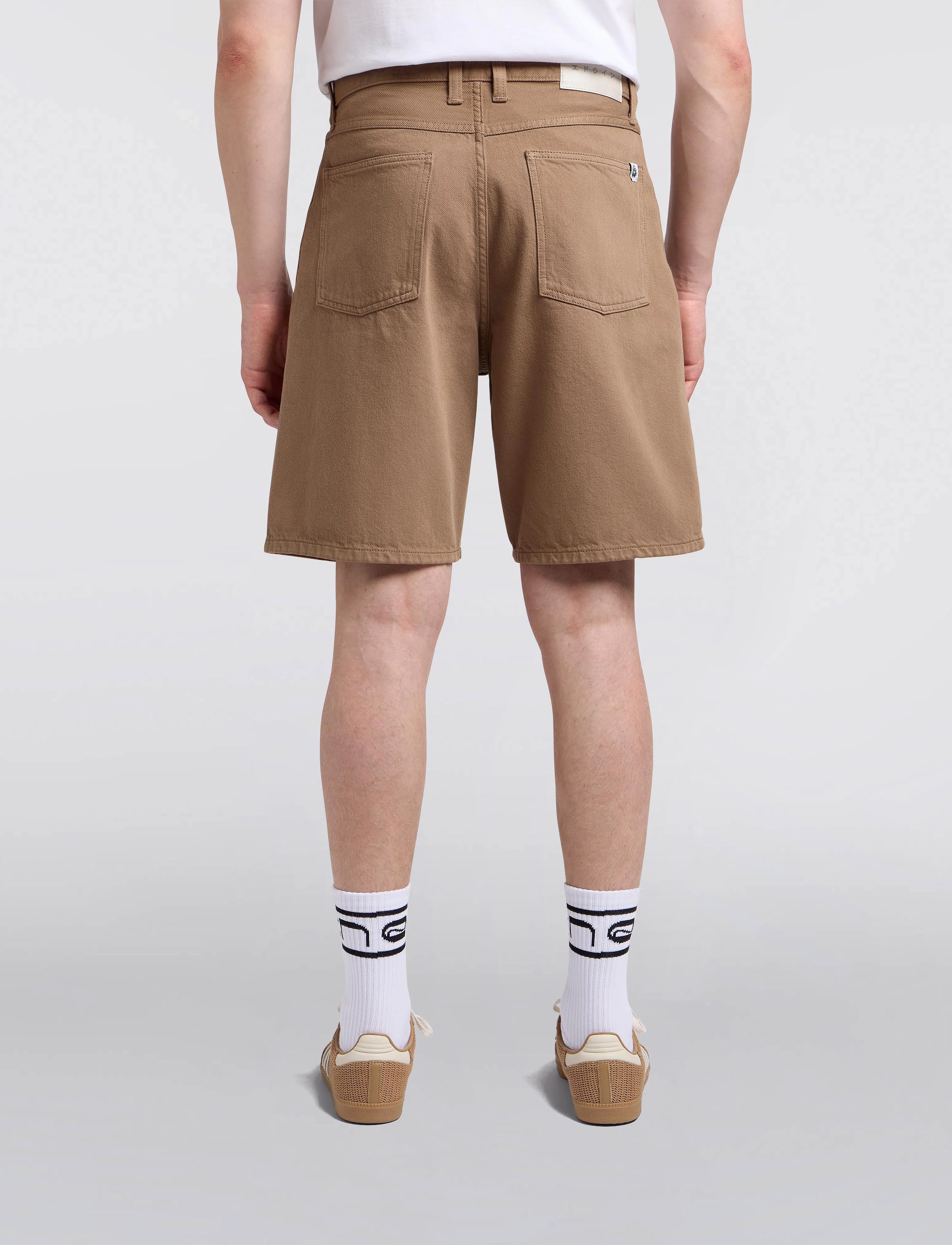 Edwin Tyrell Short Shitake, Mænd, Højtaljede Shorts, Brun, Str: 36
