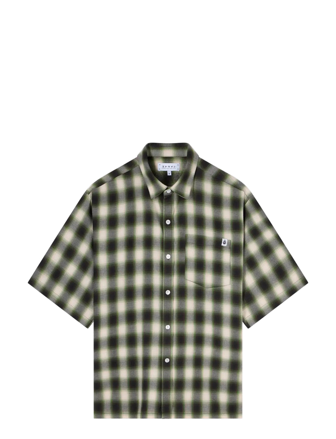 Edwin Millbury Shirt Ss - Green / Black - Skjorter - GREEN / BLACK / green
