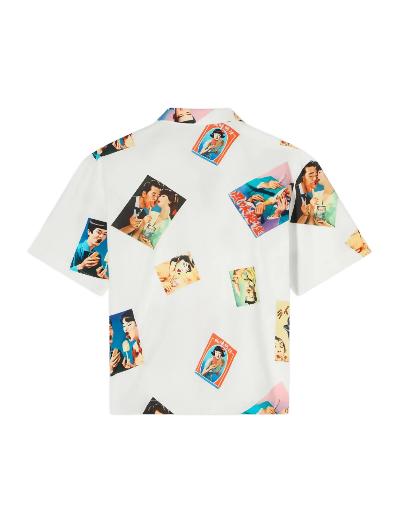 Edwin - Aisukurimu Shirt Ss - Multicolor - kortärmade skjortor - multicolor - 1