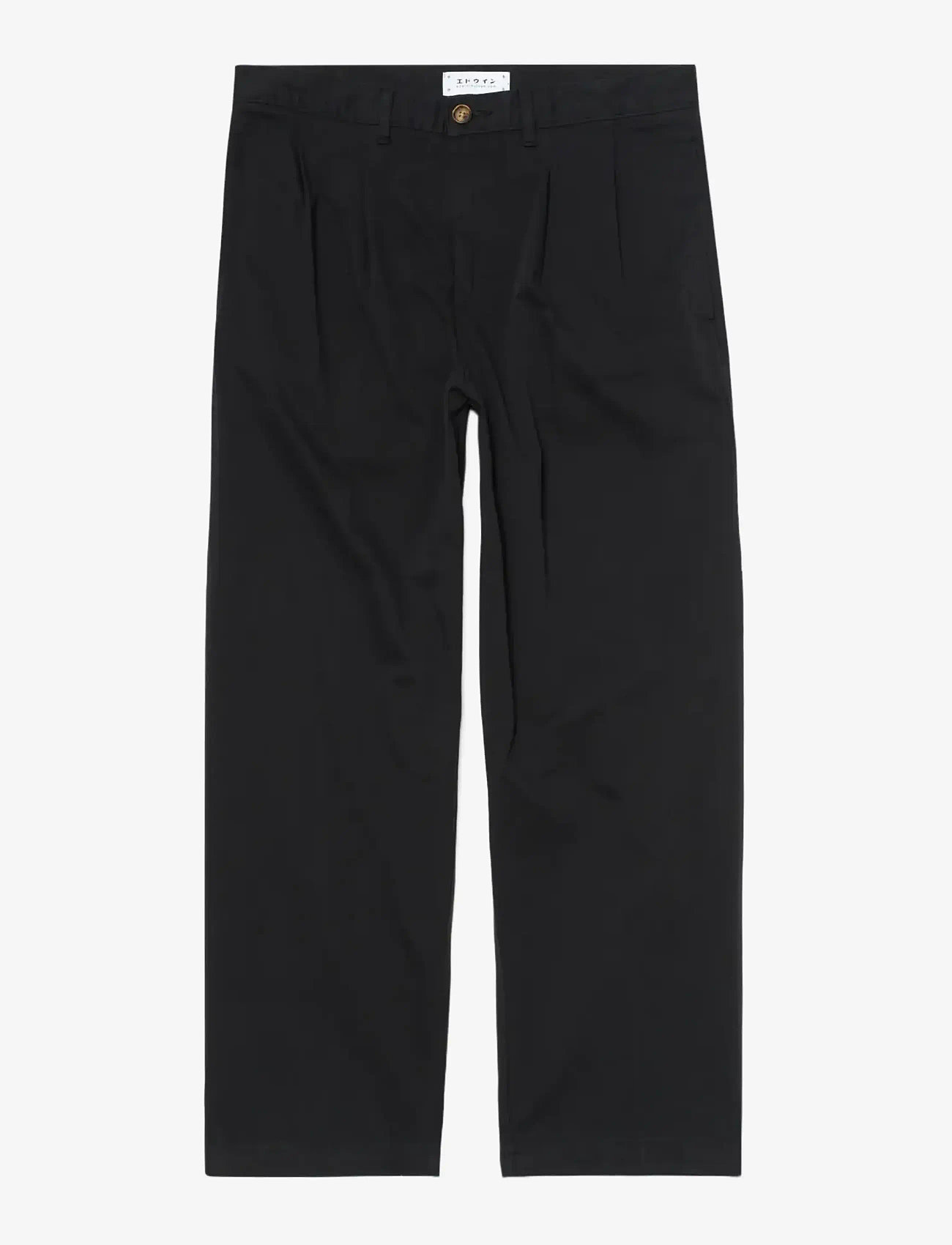 Edwin - Sorren Pant-Black - casual trousers - black - 1