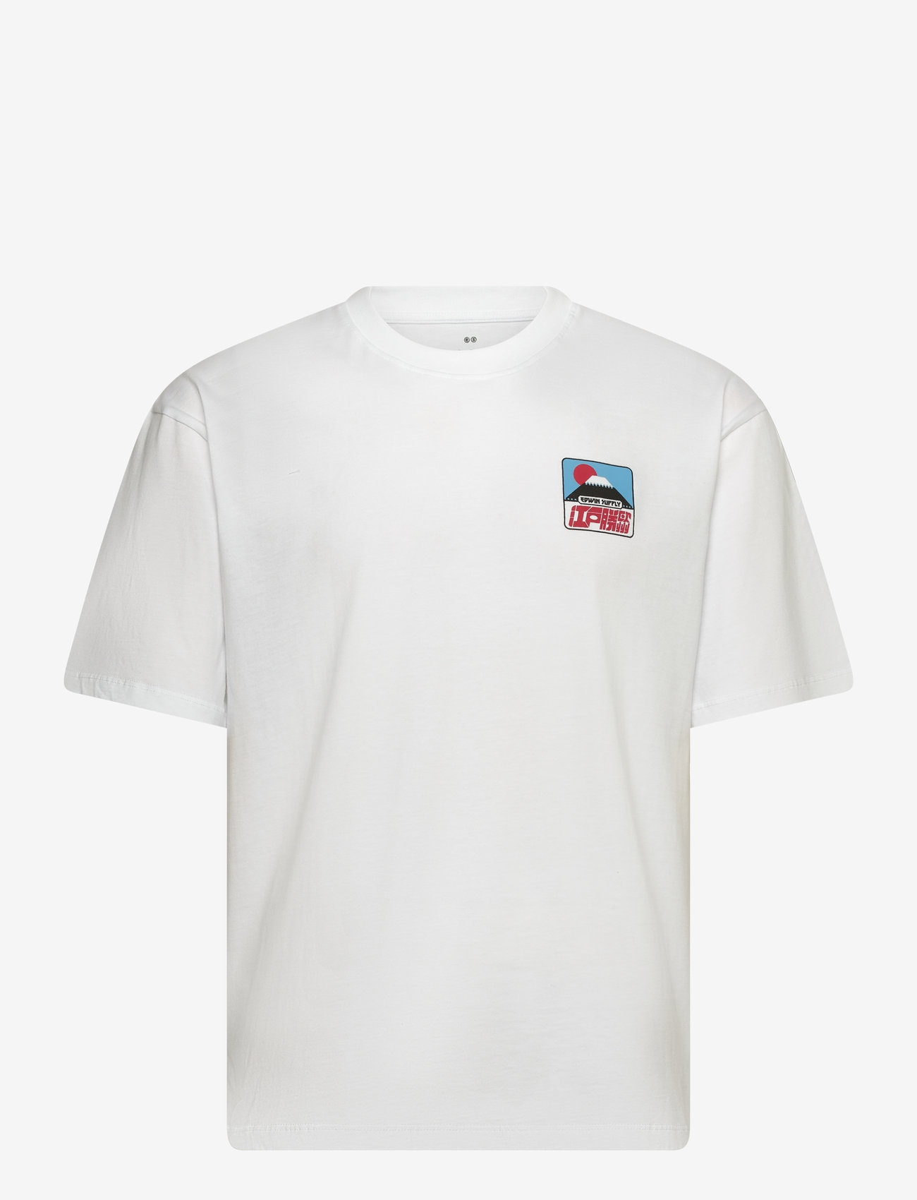 Edwin - Sunset On Fuji San T-Shirt - White - lühikeste varrukatega t-särgid - white - 0