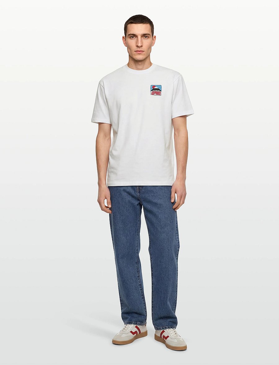 Edwin - Sunset On Fuji San T-Shirt - Black - lühikeste varrukatega t-särgid - white - 0