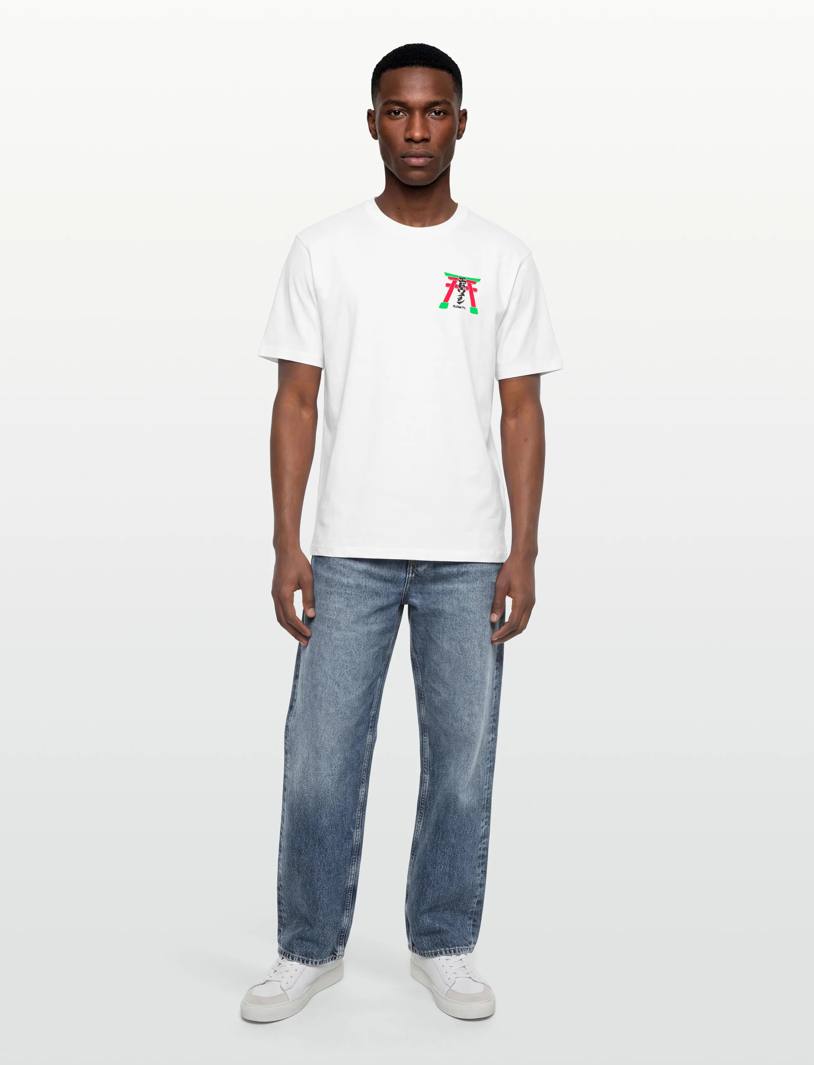 Edwin Torii T-Shirt-White, XXL, T-shirts, Weiß - Short-sleeved, Männerswear