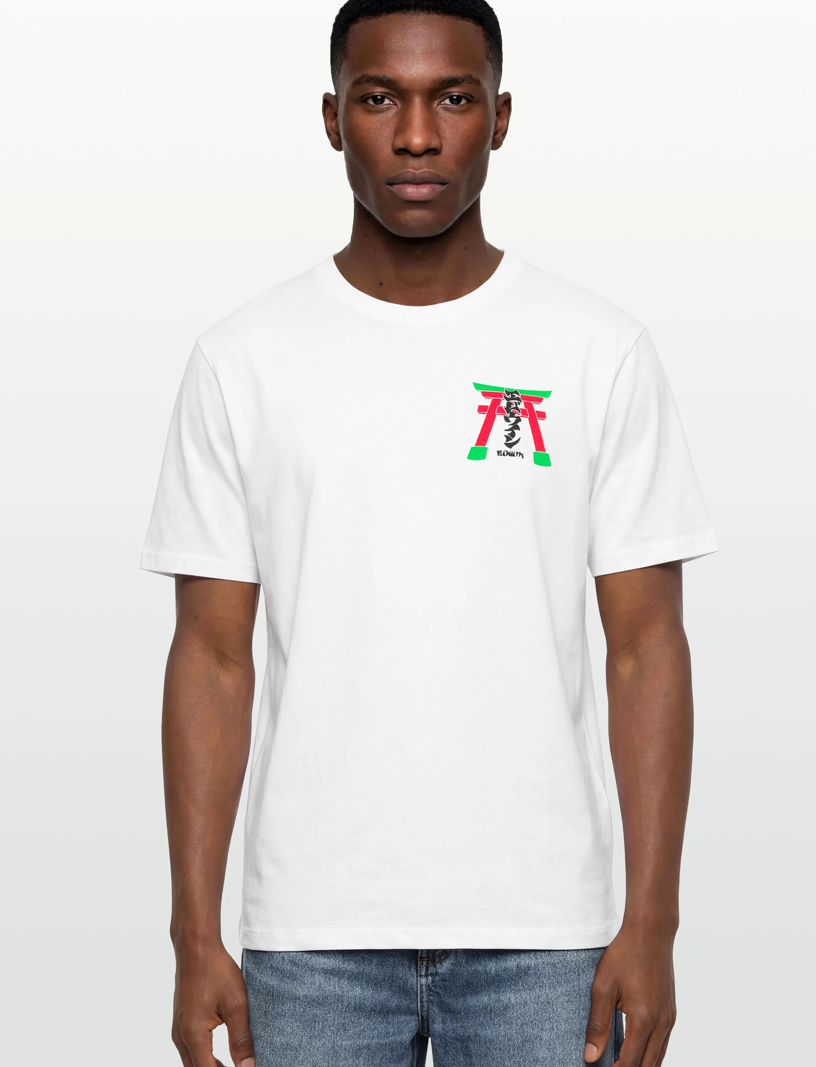Edwin - Torii T-Shirt-White - kurzärmelige t-shirts - white - 3