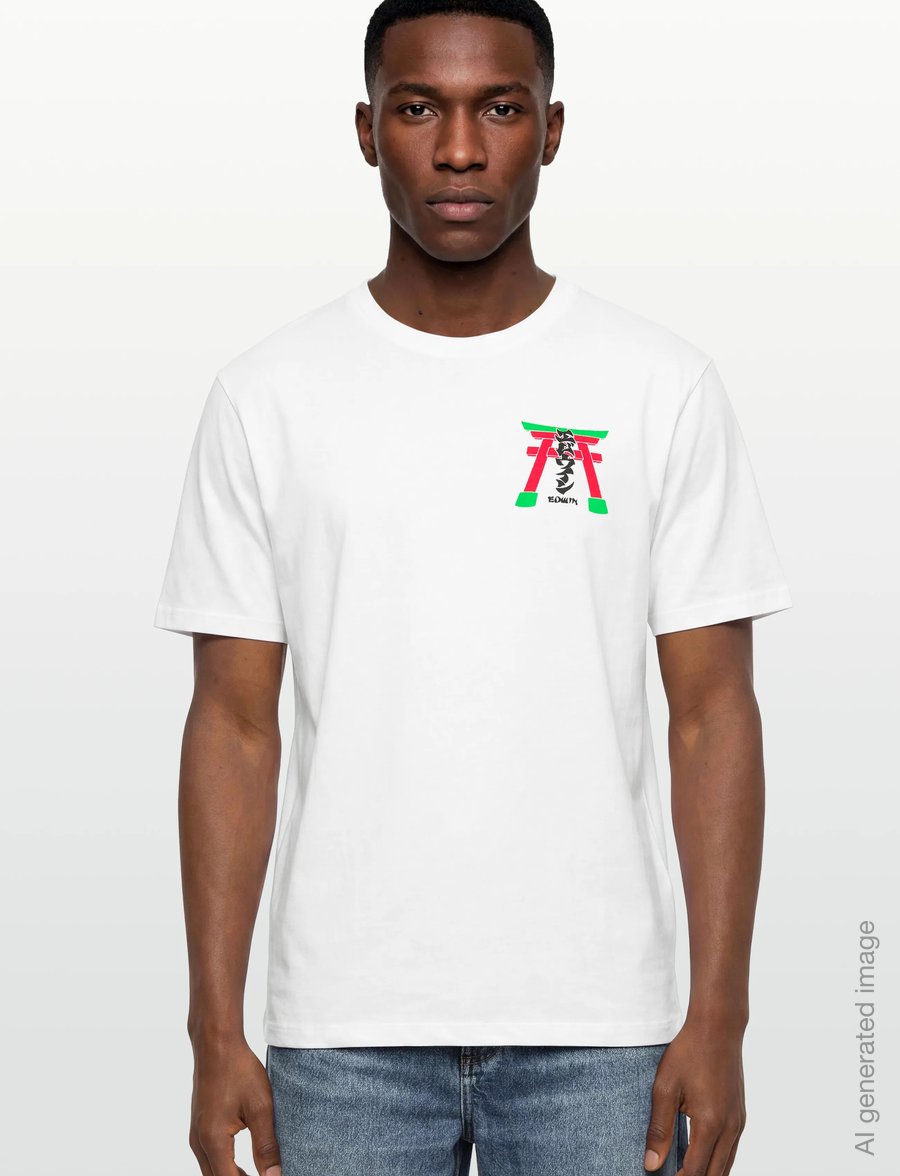 Edwin - Torii T-Shirt-White - short-sleeved t-shirts - white - 3