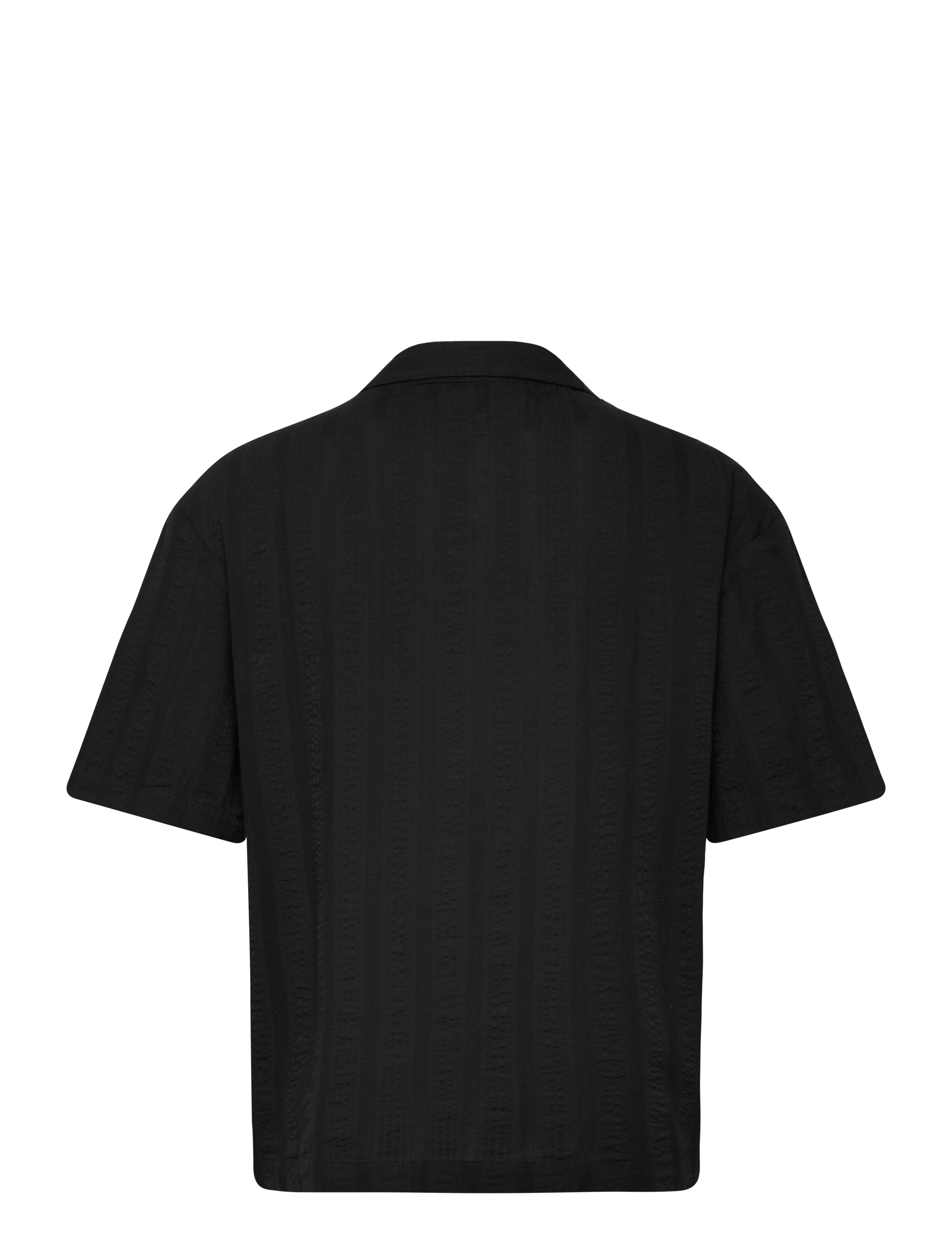Edwin - Saga Shirt Ss - Black - black - 1