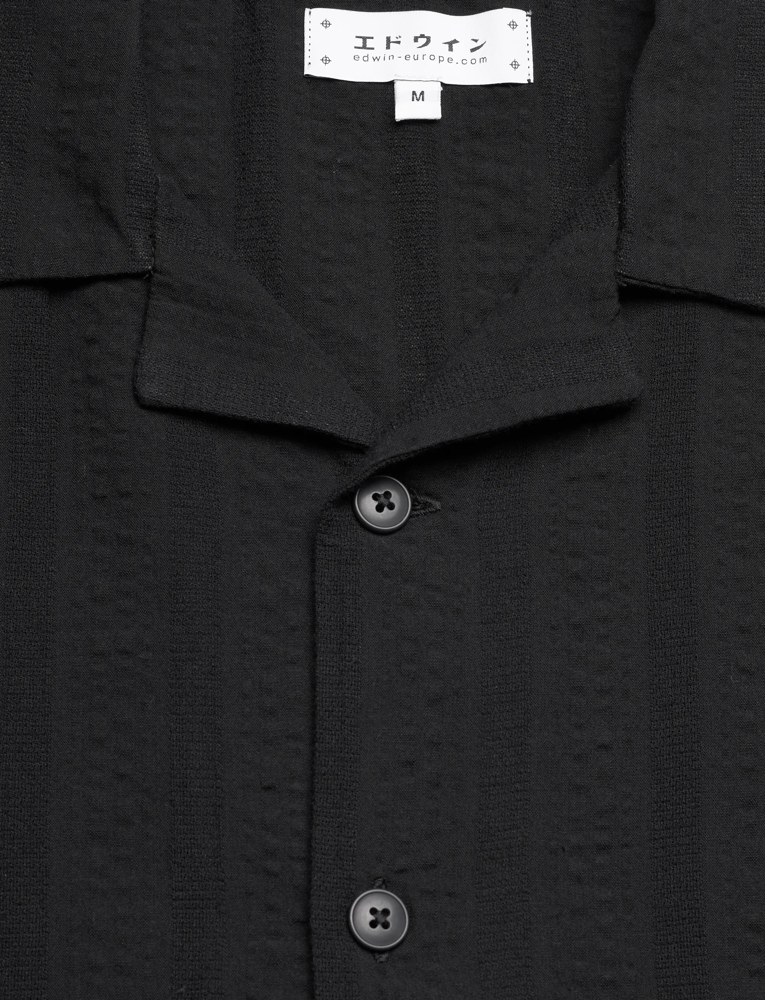 Edwin - Saga Shirt Ss - Black - black - 3