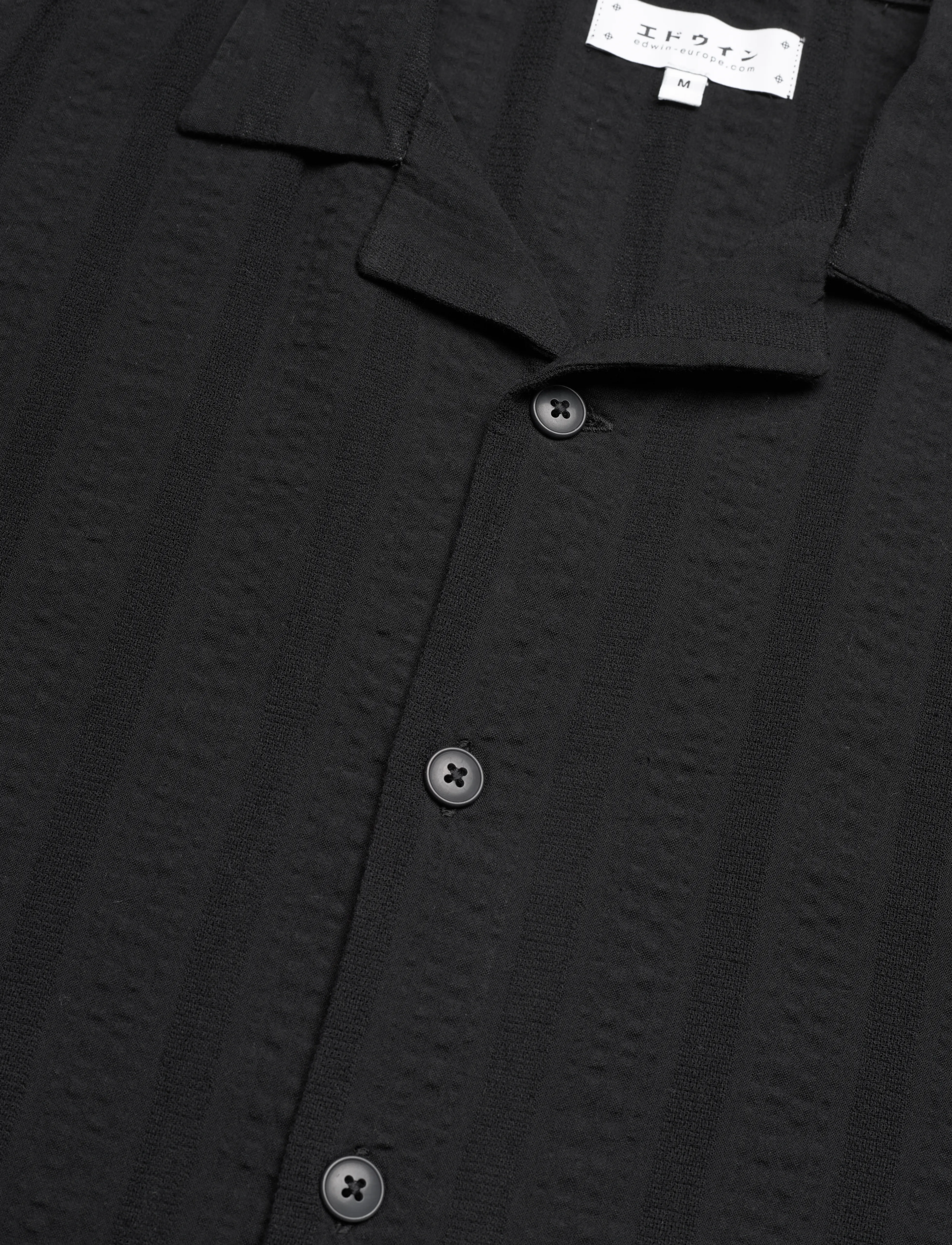 Edwin - Saga Shirt Ss - Black - black - 4