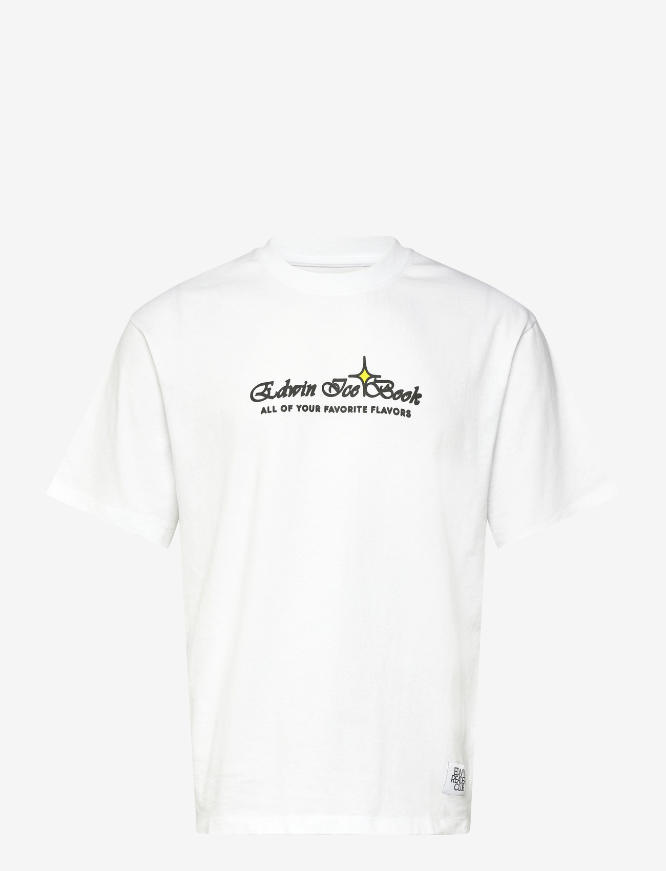 Edwin - Love In The Books T-Shirt - White - kortærmede t-shirts - white - 0