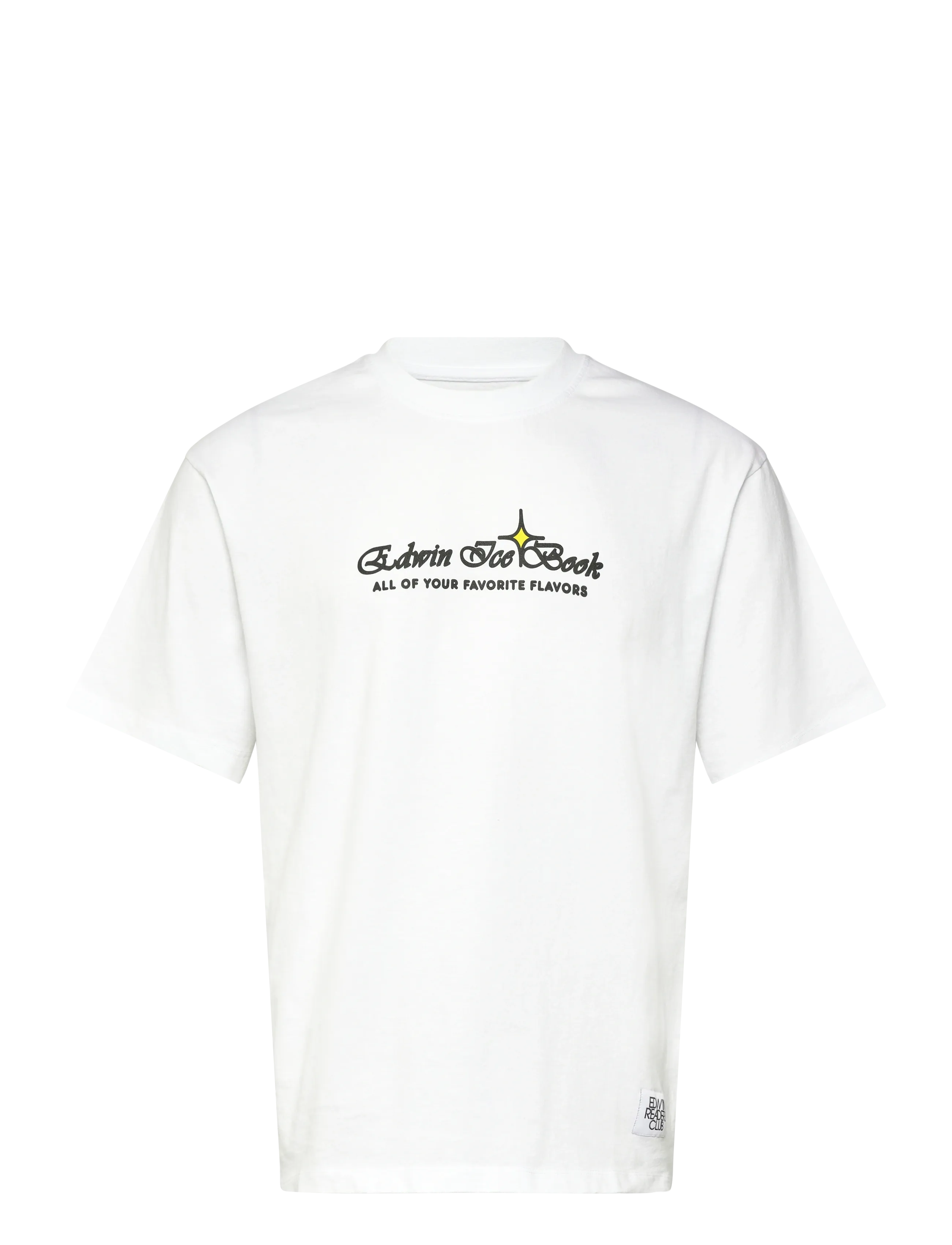 Edwin Love In The Books T-Shirt - White - Kläder - WHITE / white