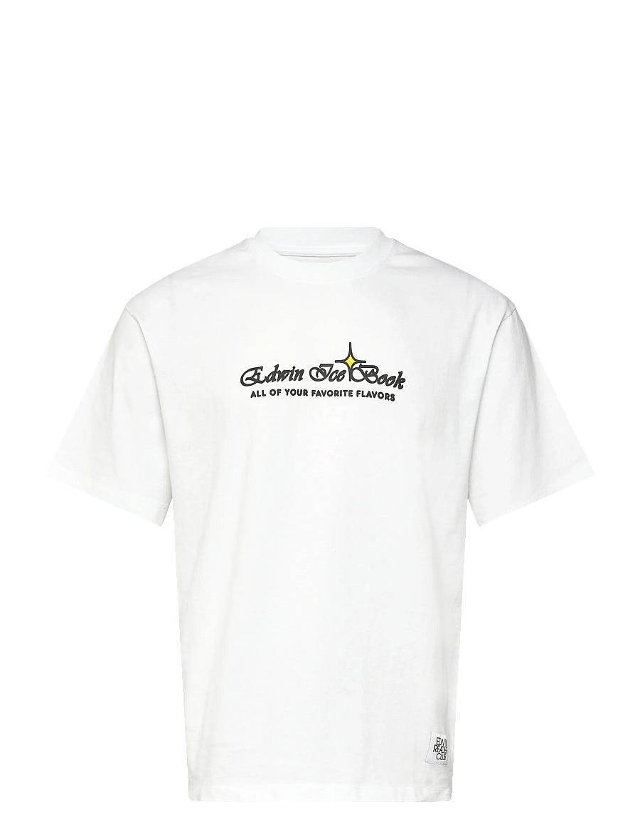 Edwin - Love In The Books T-Shirt - White - kurzärmelige t-shirts - white - 1