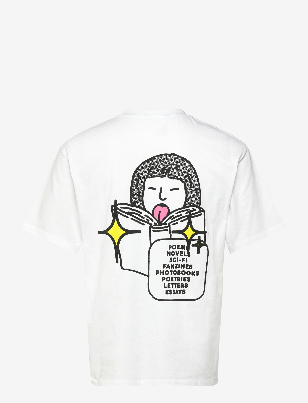 Edwin - Love In The Books T-Shirt - White - kortærmede t-shirts - white - 1