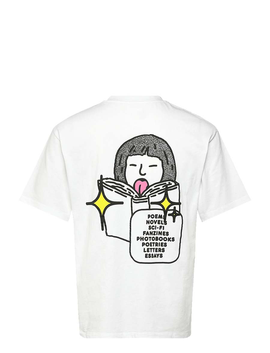 Edwin - Love In The Books T-Shirt - White - kurzärmelige t-shirts - white - 2