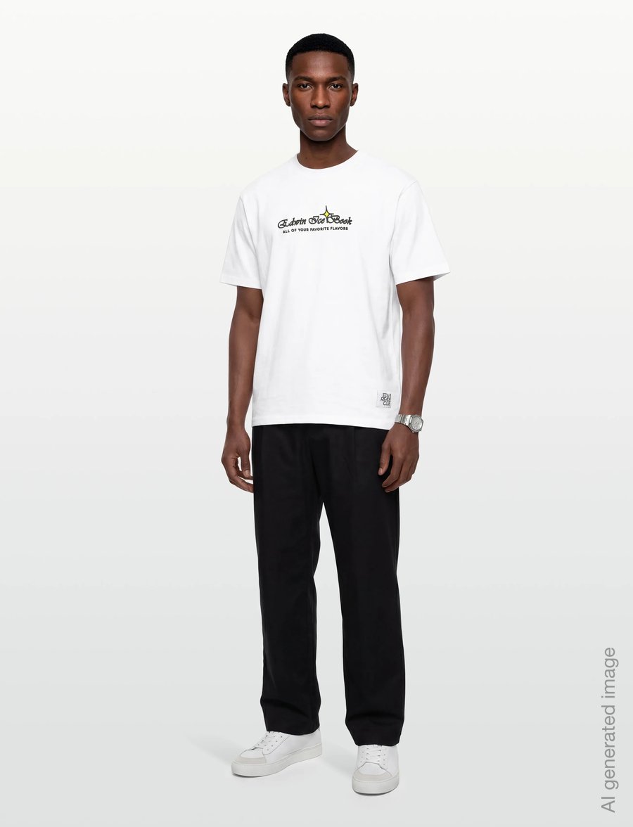 Edwin - Love In The Books T-Shirt - White - kurzärmelige t-shirts - white - 0