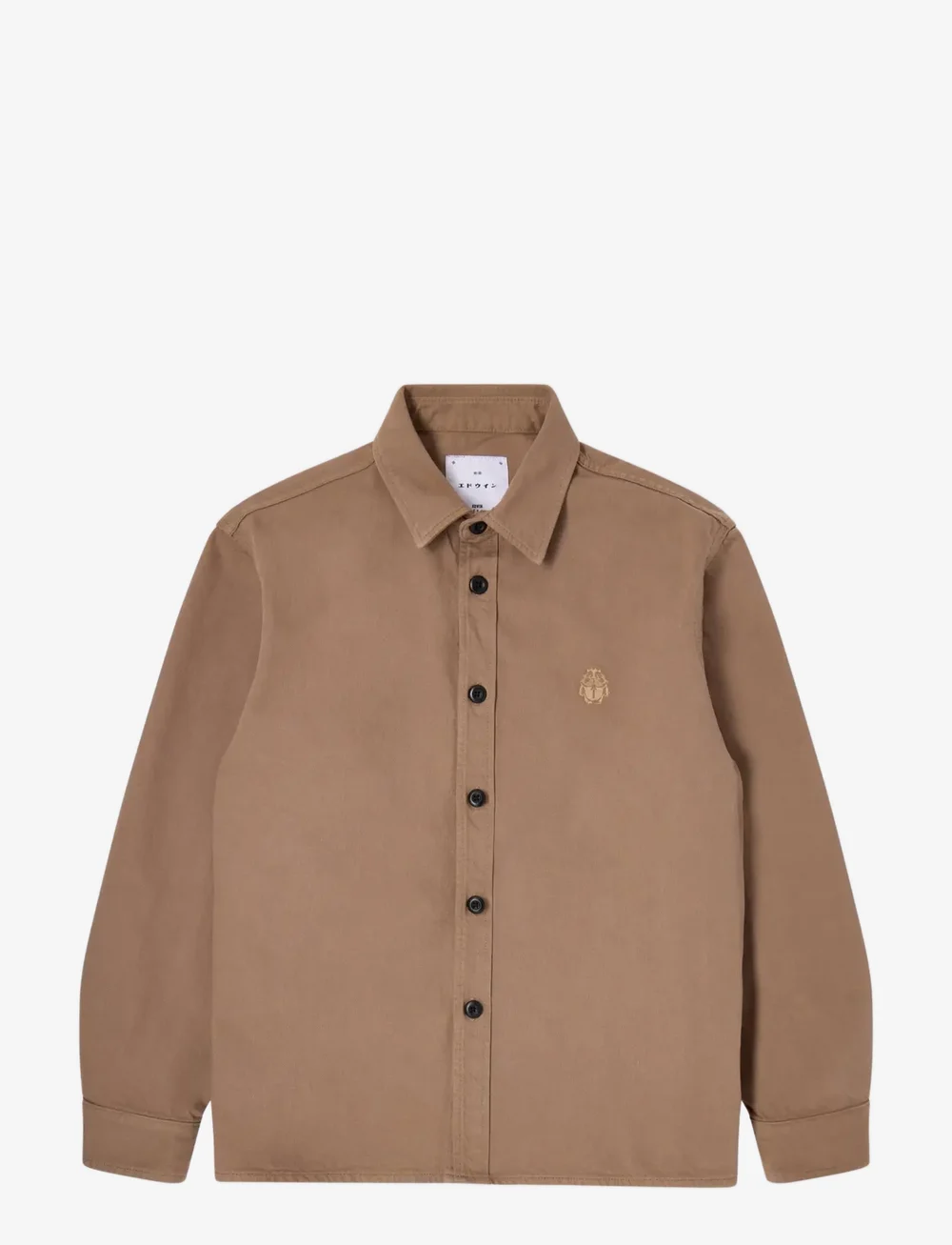 Edwin - Sebastian Shirt Ls - Shitake - casual skjorter - shitake - 0