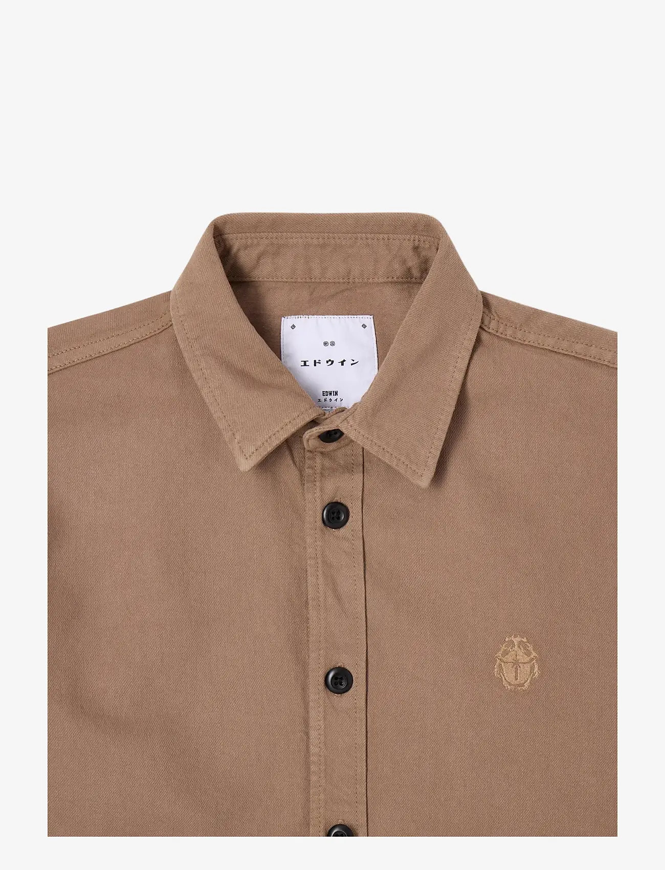 Edwin - Sebastian Shirt Ls - Shitake - koszule casual - shitake - 2