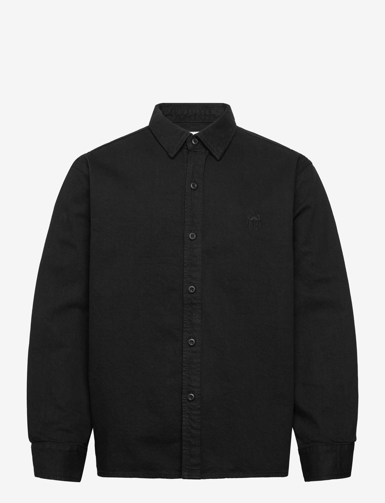 Edwin - SEBASTIAN SHIRT LS-BLACK - casual skjorter - black - 0