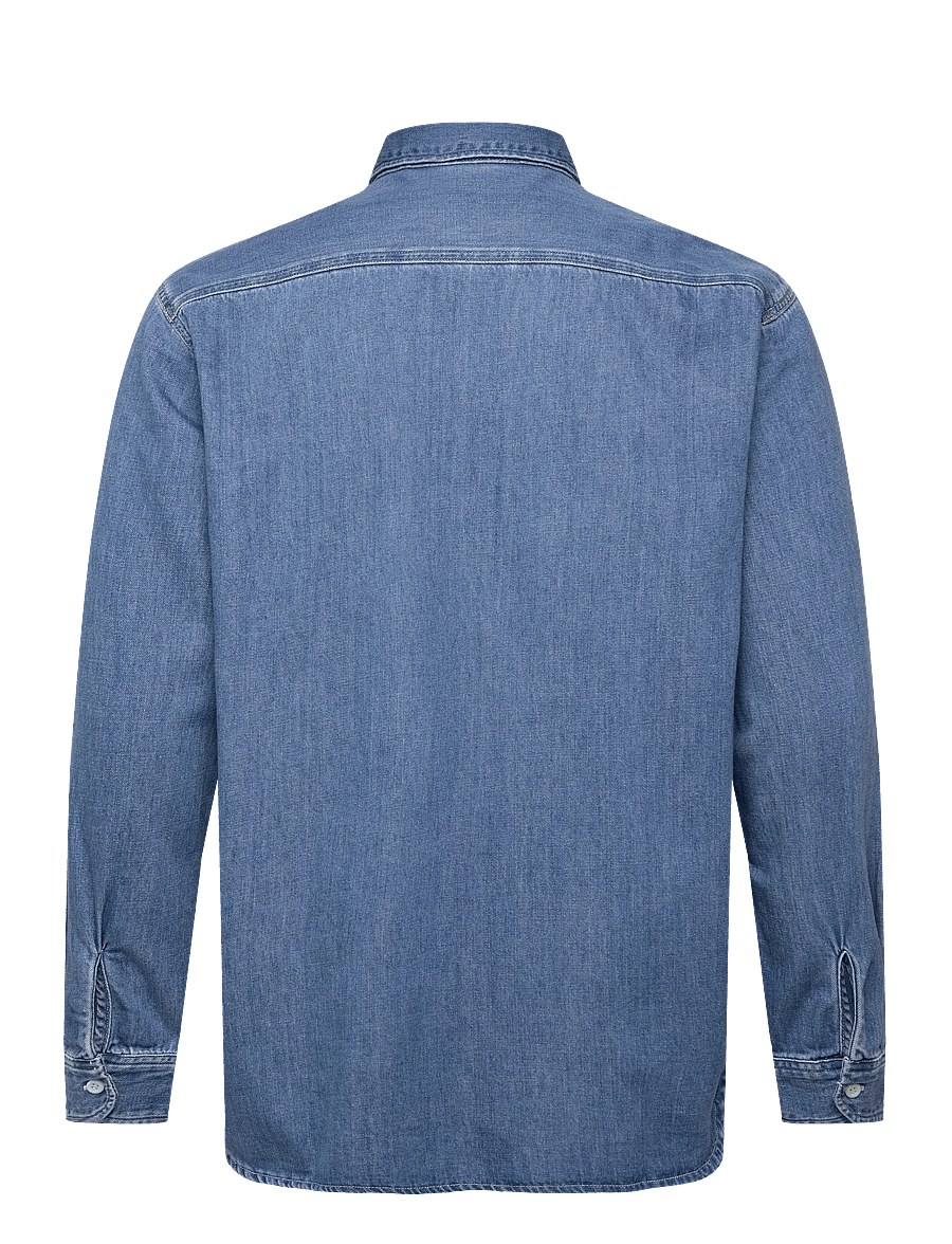 Edwin - Work Shirt Ls-Blue - Light Used - blue - 1