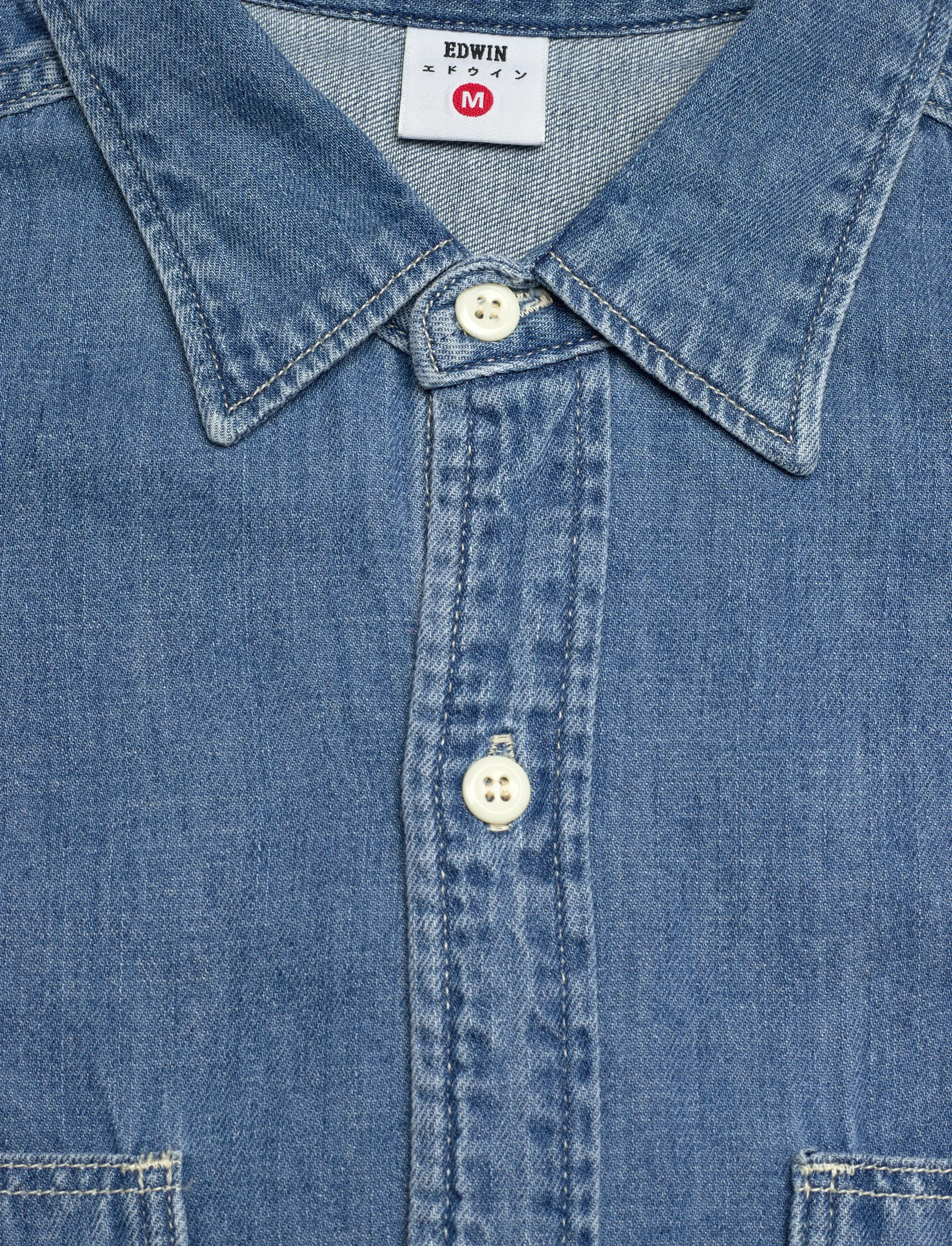 Edwin - Work Shirt Ls-Blue - Light Used - blue - 2