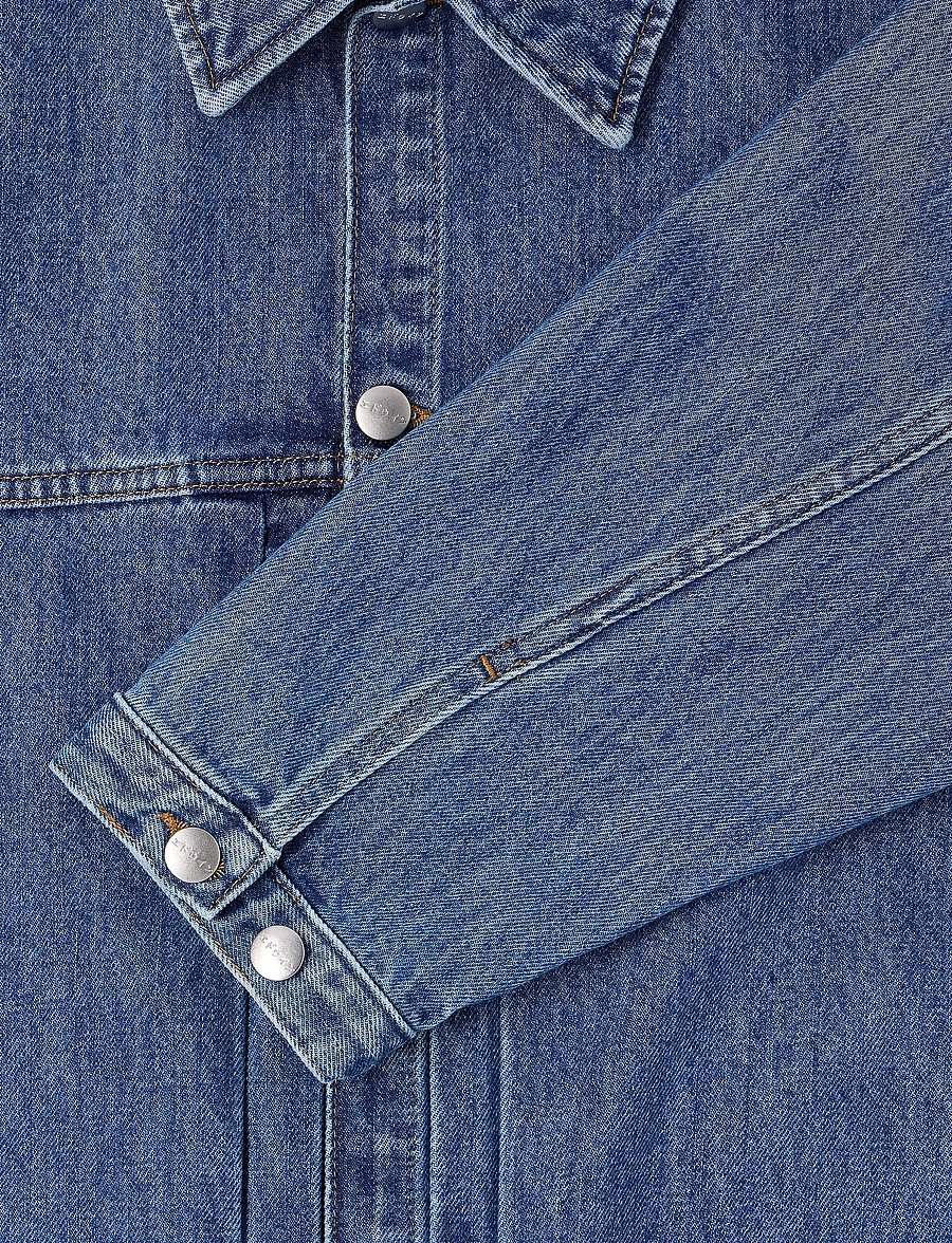 Edwin - FREELAND JACKET - vestes en jean non doublées - blue - 3
