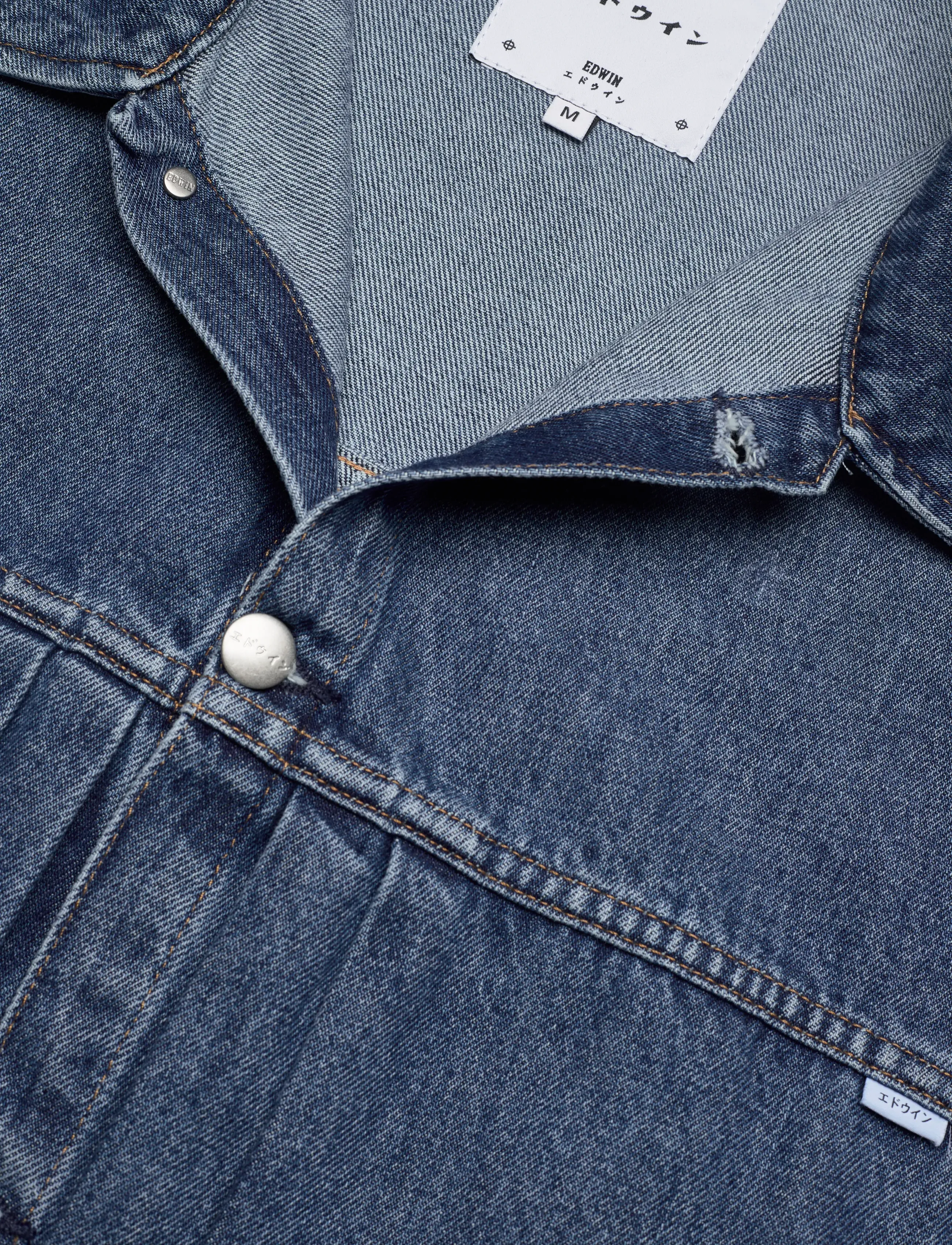 Edwin - FREELAND JACKET - vestes en jean non doublées - blue - 4