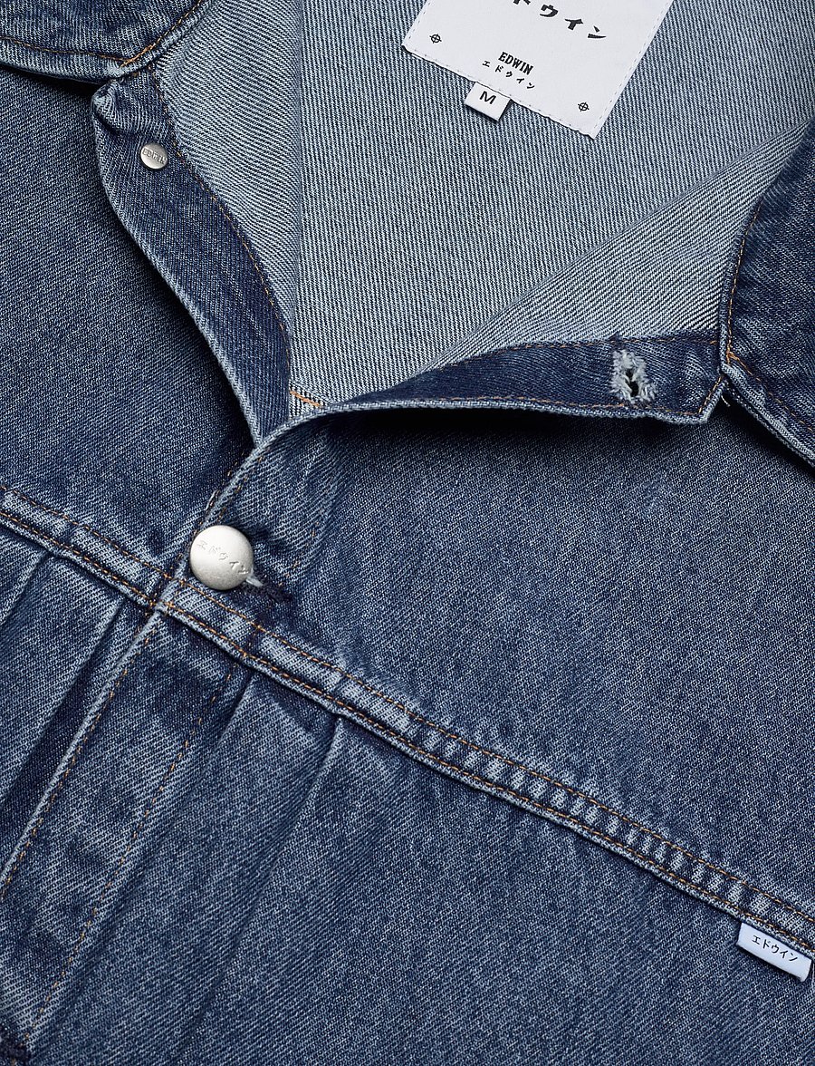 Edwin - FREELAND JACKET - vestes en jean non doublées - blue - 4