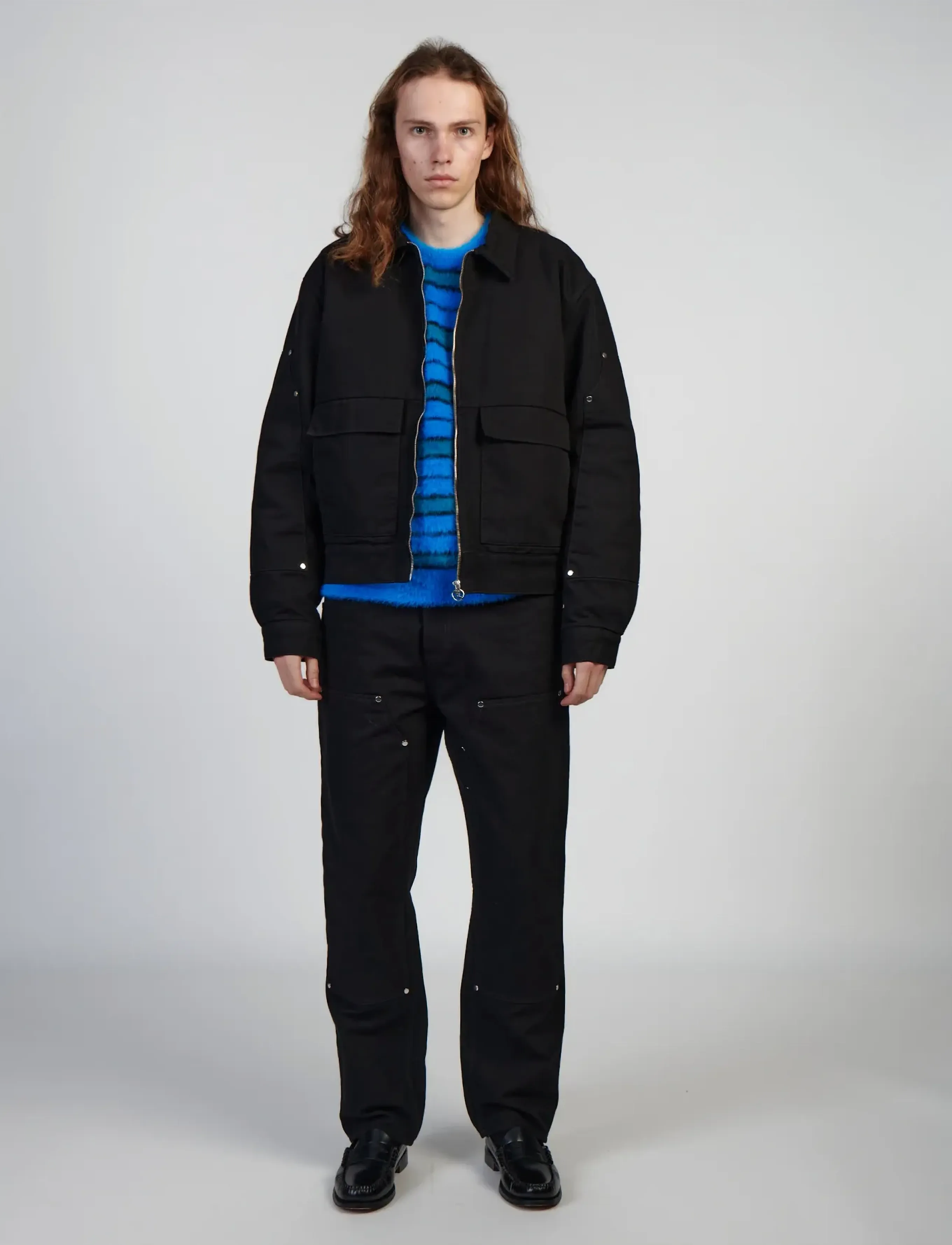 Edwin Dogma Work Jacket, M, Jackets, Schwarz - Light Männerswear