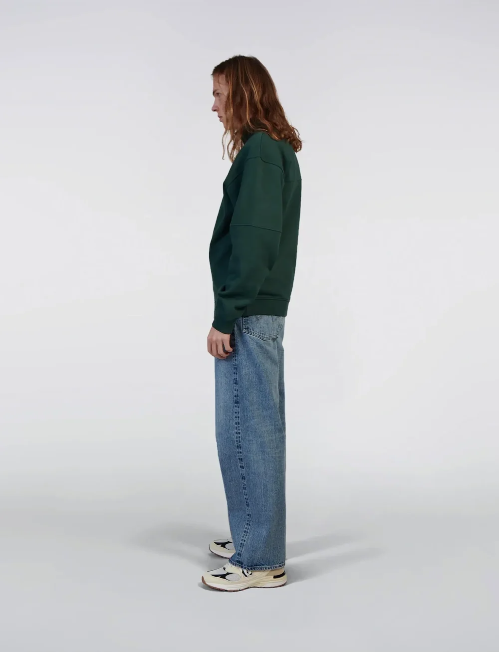 Edwin - KOJI HALF ZIP SWEAT - half zip-trøjer - green gables - 4