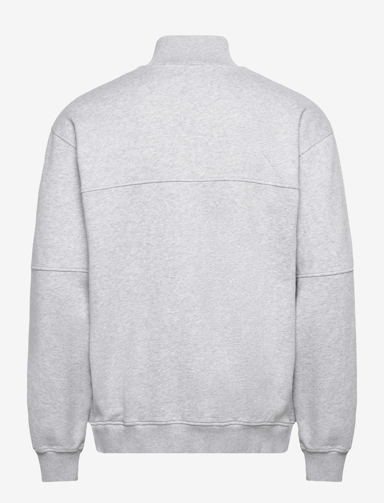 Edwin - KOJI HALF ZIP SWEAT-GREY MARL - pullover mit halbem reißverschluss - grey marl - 1
