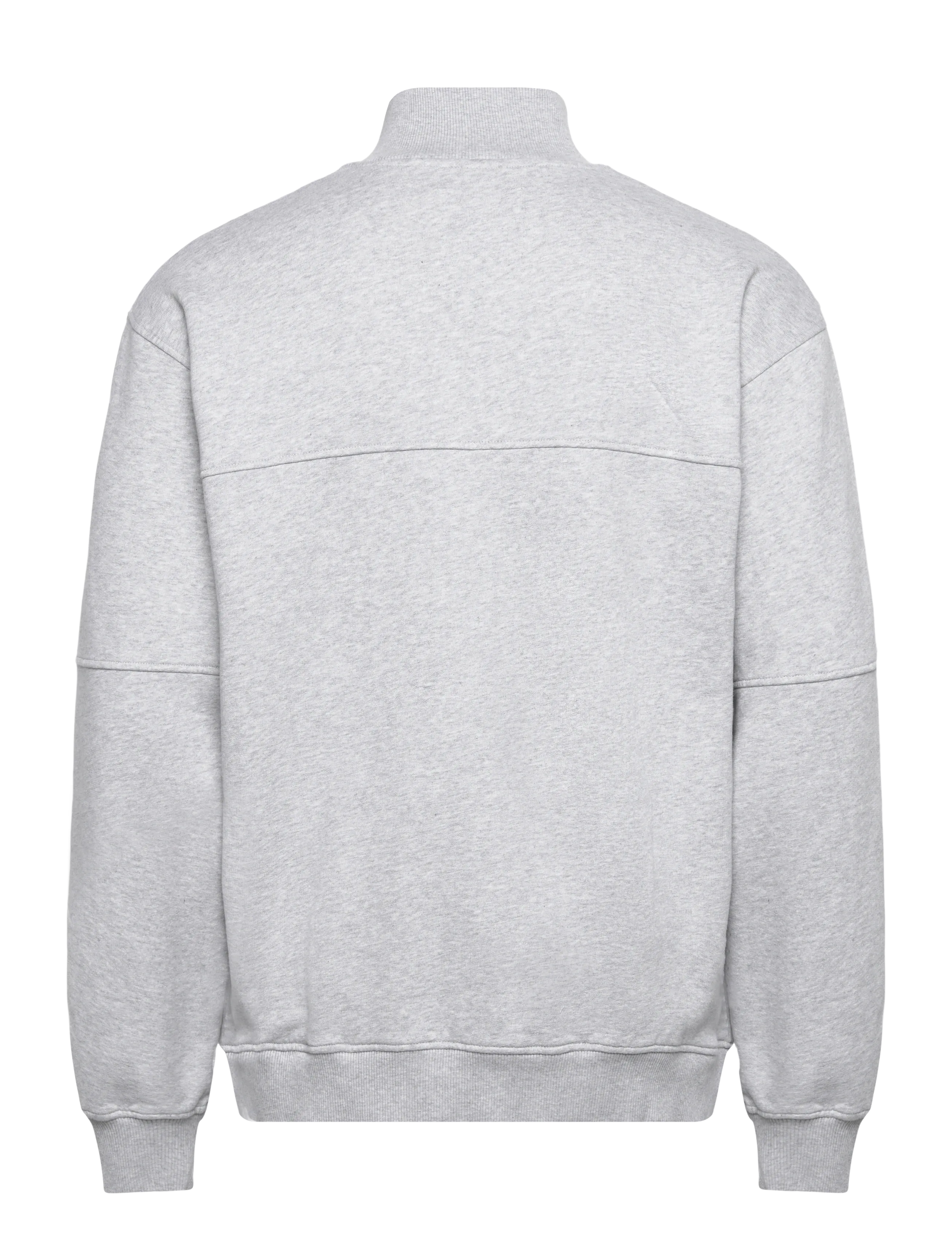 Edwin - KOJI HALF ZIP SWEAT-GREY MARL - grey marl - 1