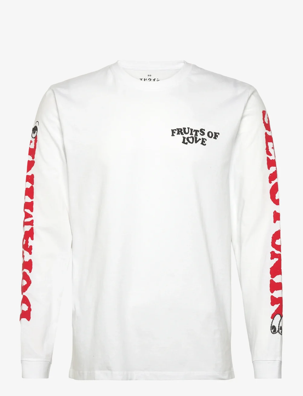 Edwin - FRUITS OF LOVE T-SHIRT LS - langærmede t-shirts - white - 0