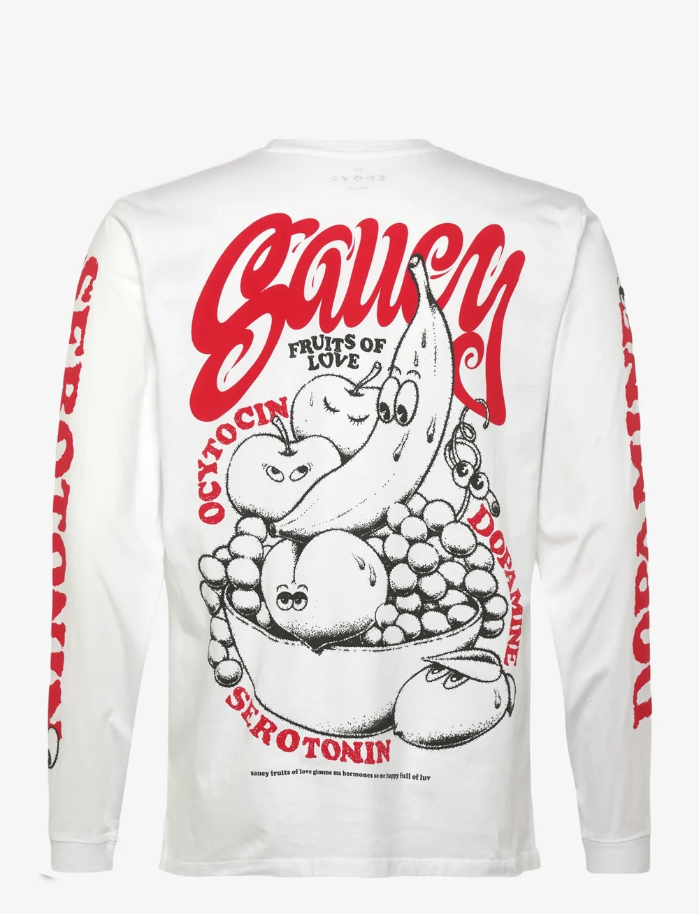 Edwin - FRUITS OF LOVE T-SHIRT LS - langærmede t-shirts - white - 1