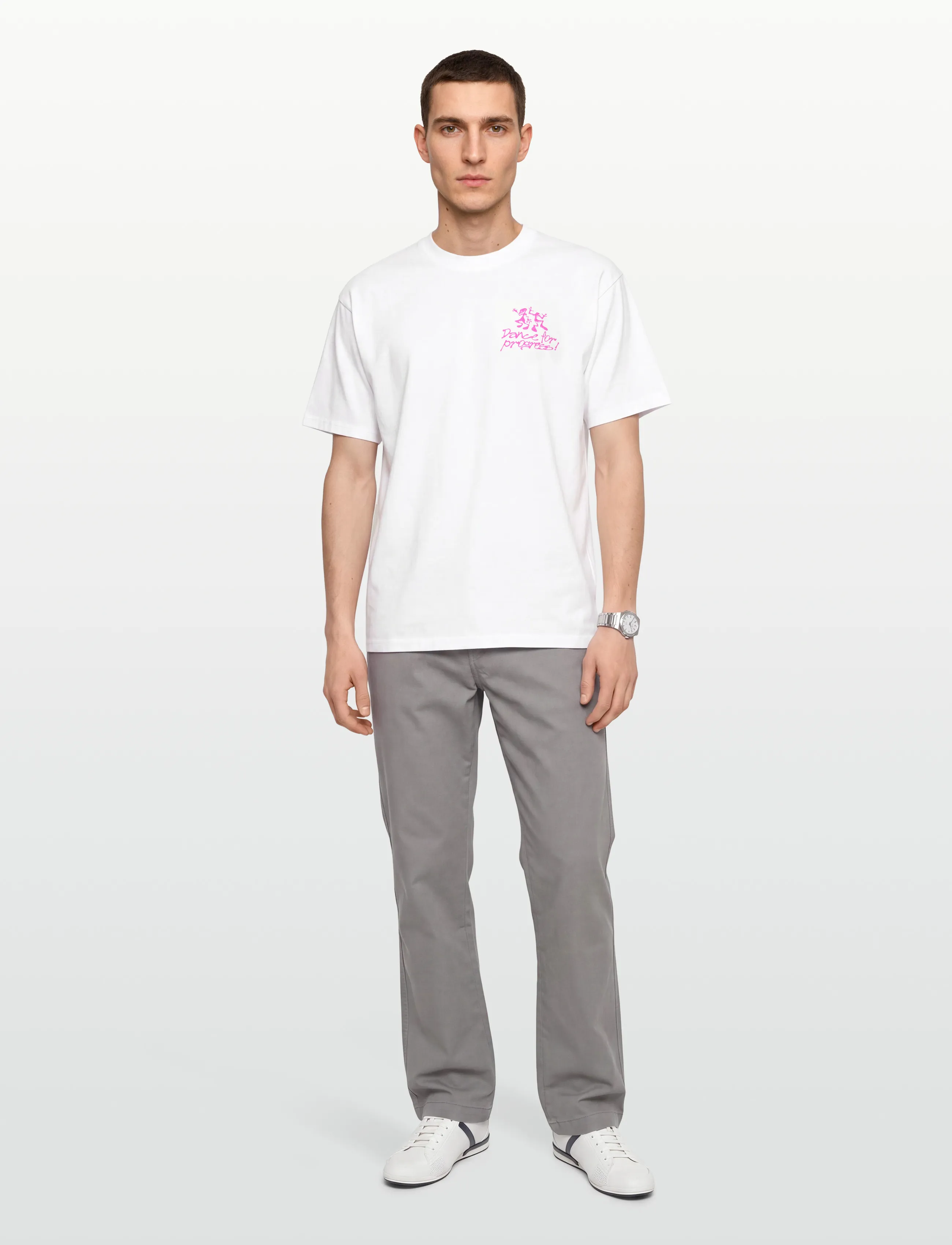Edwin Tokyo Dance Union T-Shirt-White, XL, T-shirts, Weiß - Short-sleeved, Männerswear