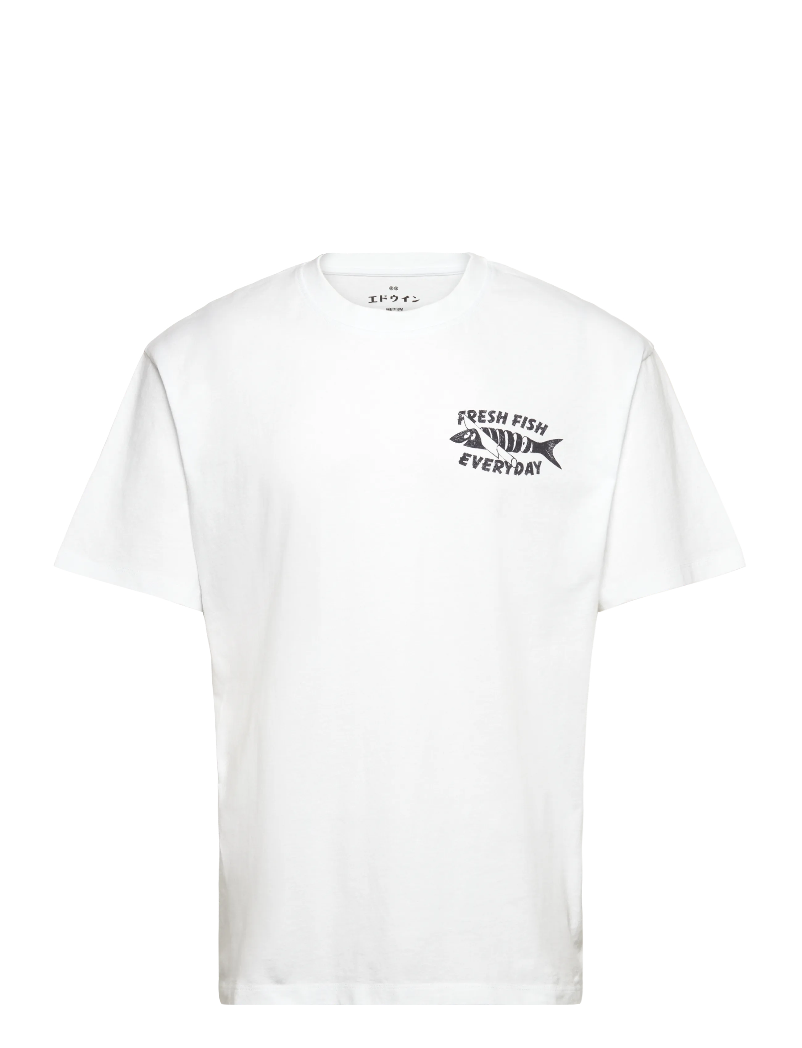 Edwin MONSIEUR SAKANA T-SHIRT-WHITE - Tøj - WHITE / white