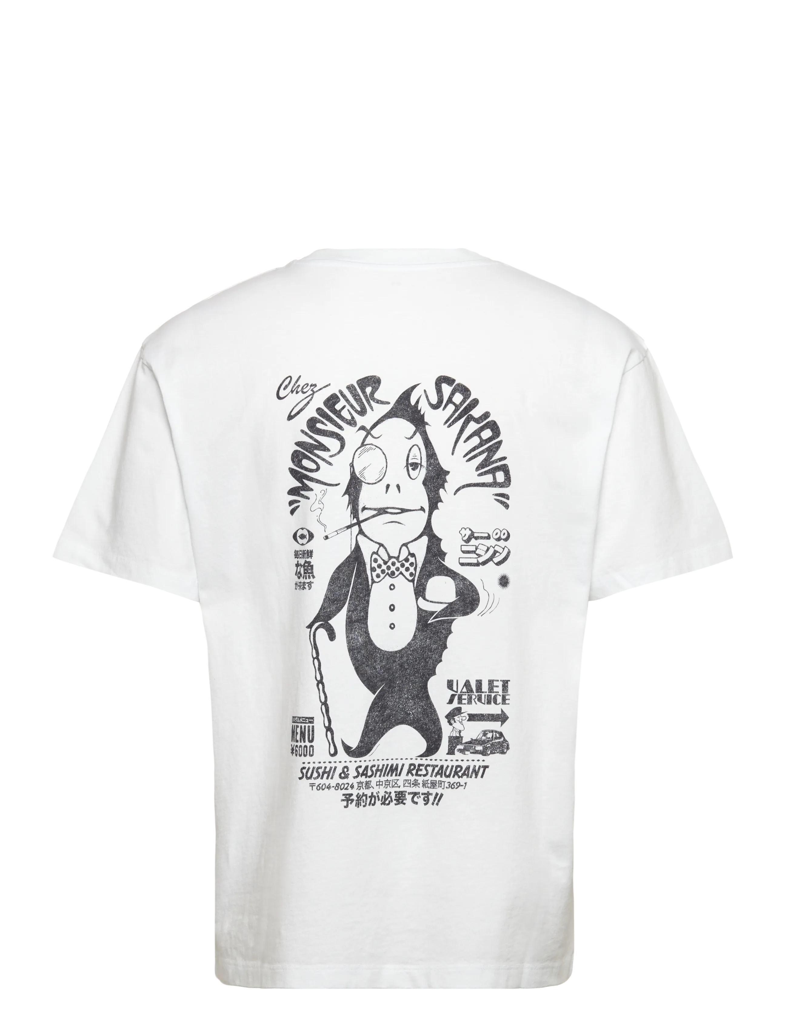 Edwin - MONSIEUR SAKANA T-SHIRT-WHITE - kurzärmelig - white - 1