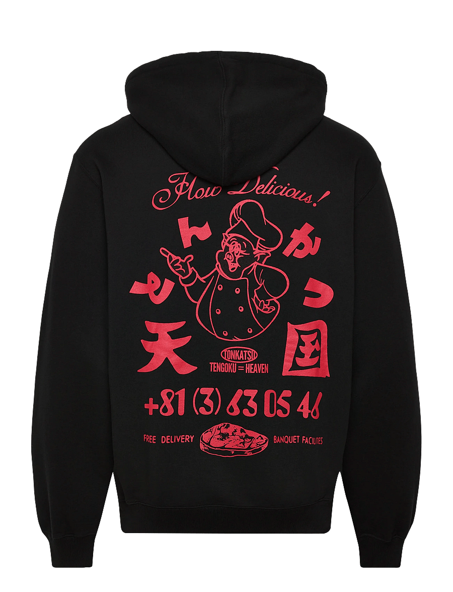 Edwin - TONKATSU HOODIE SWEA - hettupeysur - black - 1