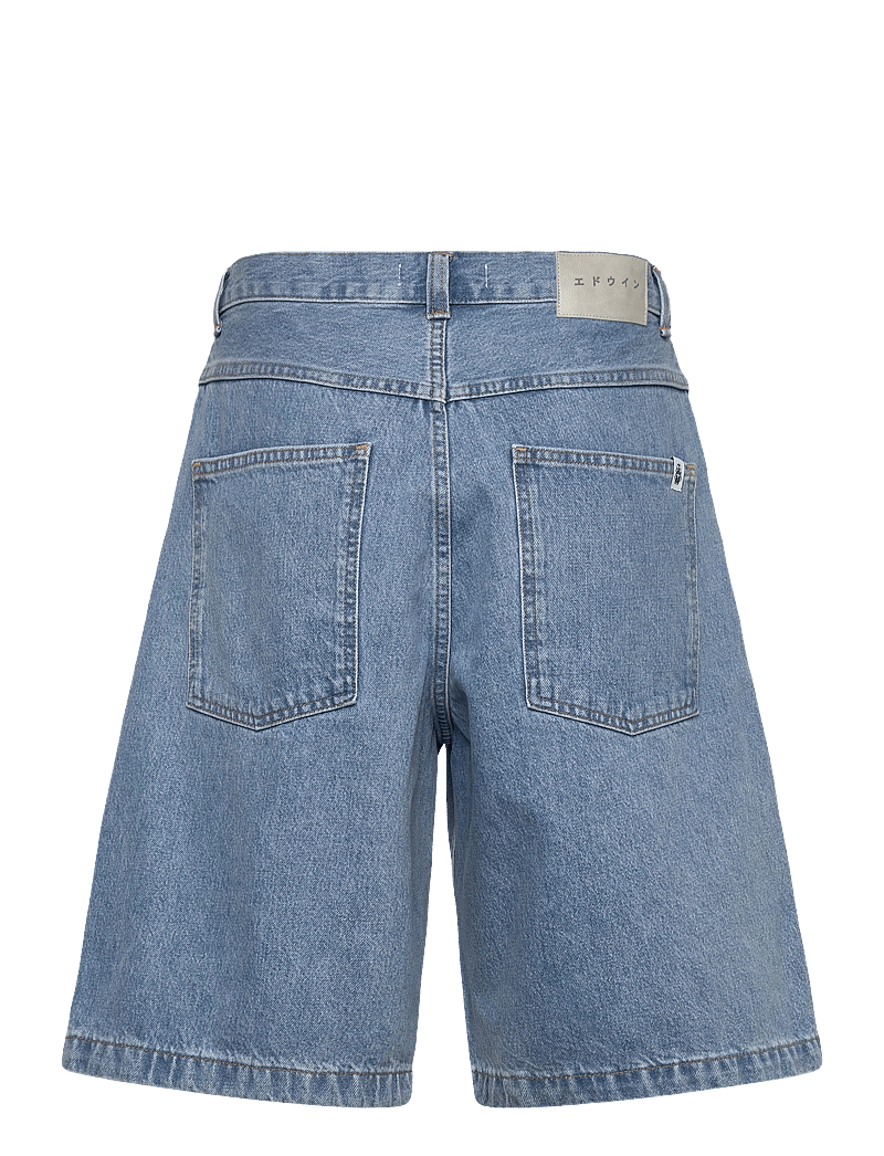 Edwin - Worker Short-Blue - Heavy Bleach Wash - jeansshorts - blue - 2