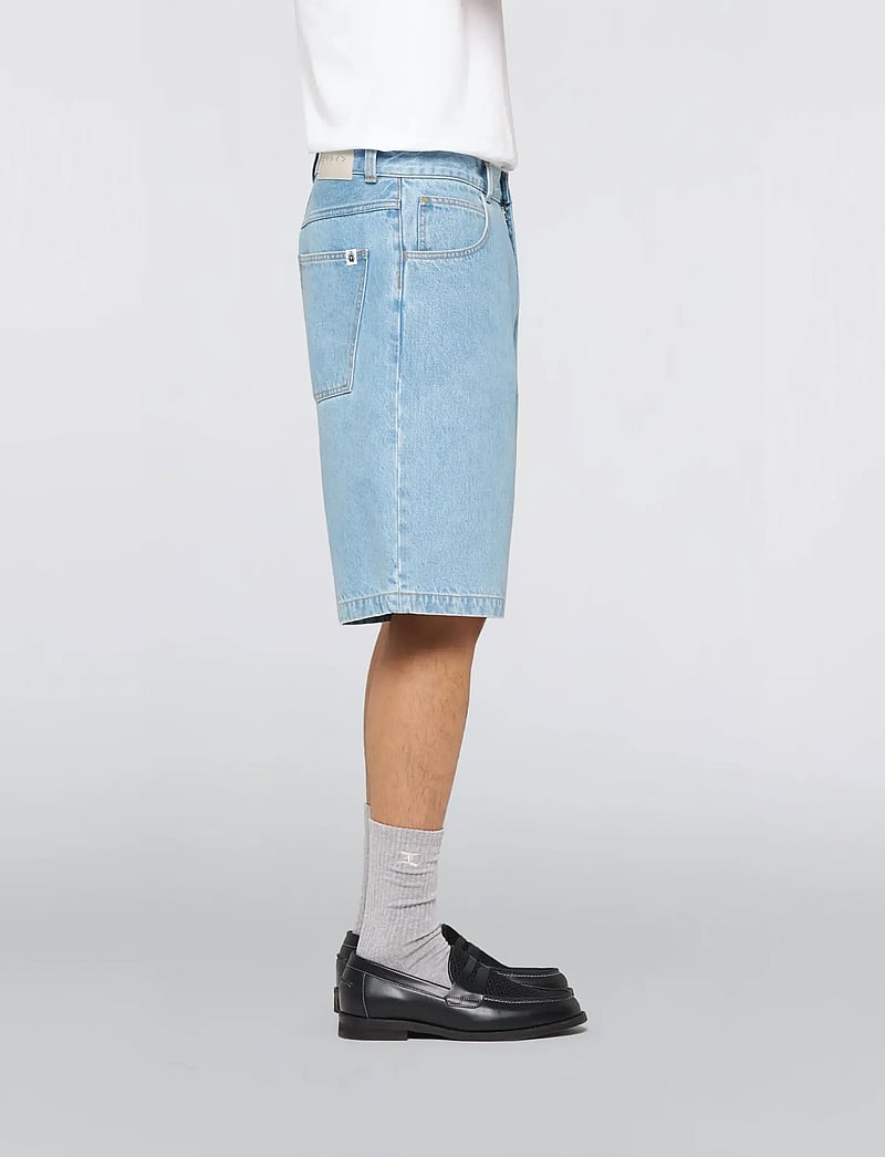 Edwin - Worker Short-Blue - Heavy Bleach Wash - jeansshorts - blue - 3