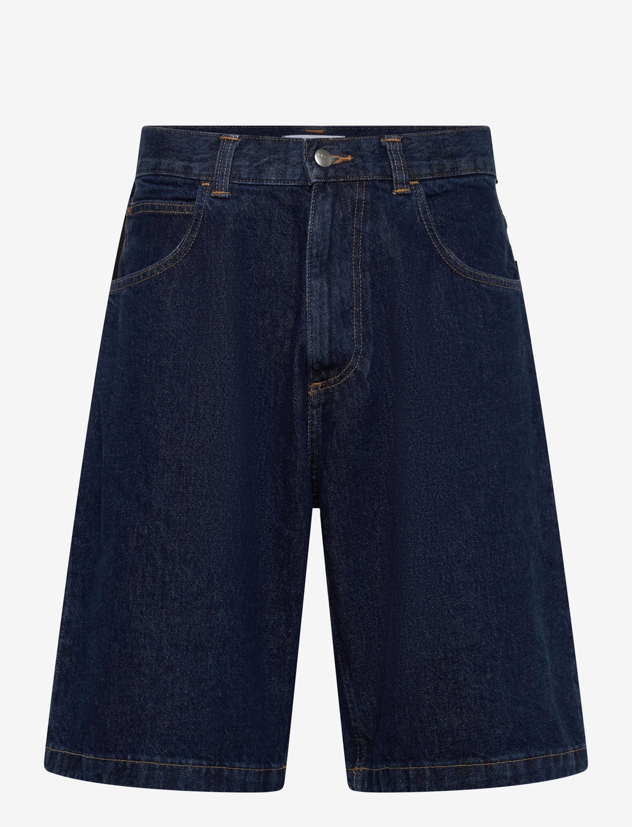 Edwin - Worker Short-Blue - Mid Marble Wash - lühikesed teksapüksid - blue - 1