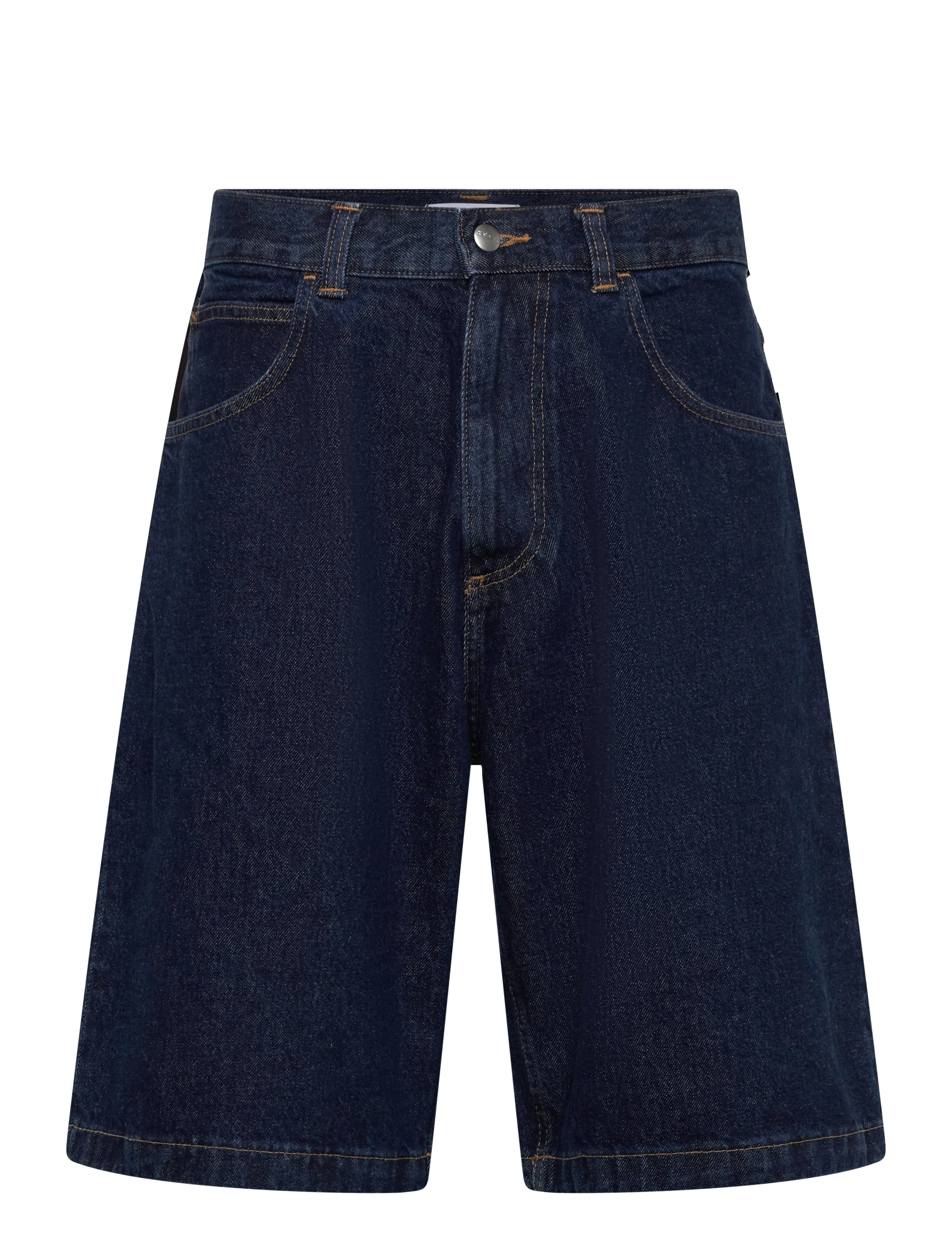 Edwin Worker Short-Blue - Mid Marble Wash - Shorts - BLUE / navy