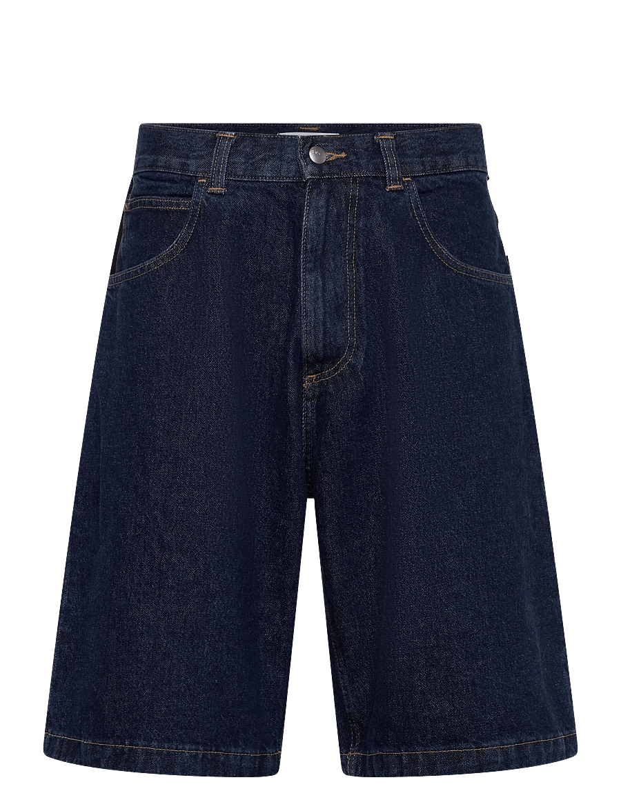 Edwin - Worker Short-Blue - Mid Marble Wash - džinsiniai šortai - blue - 1