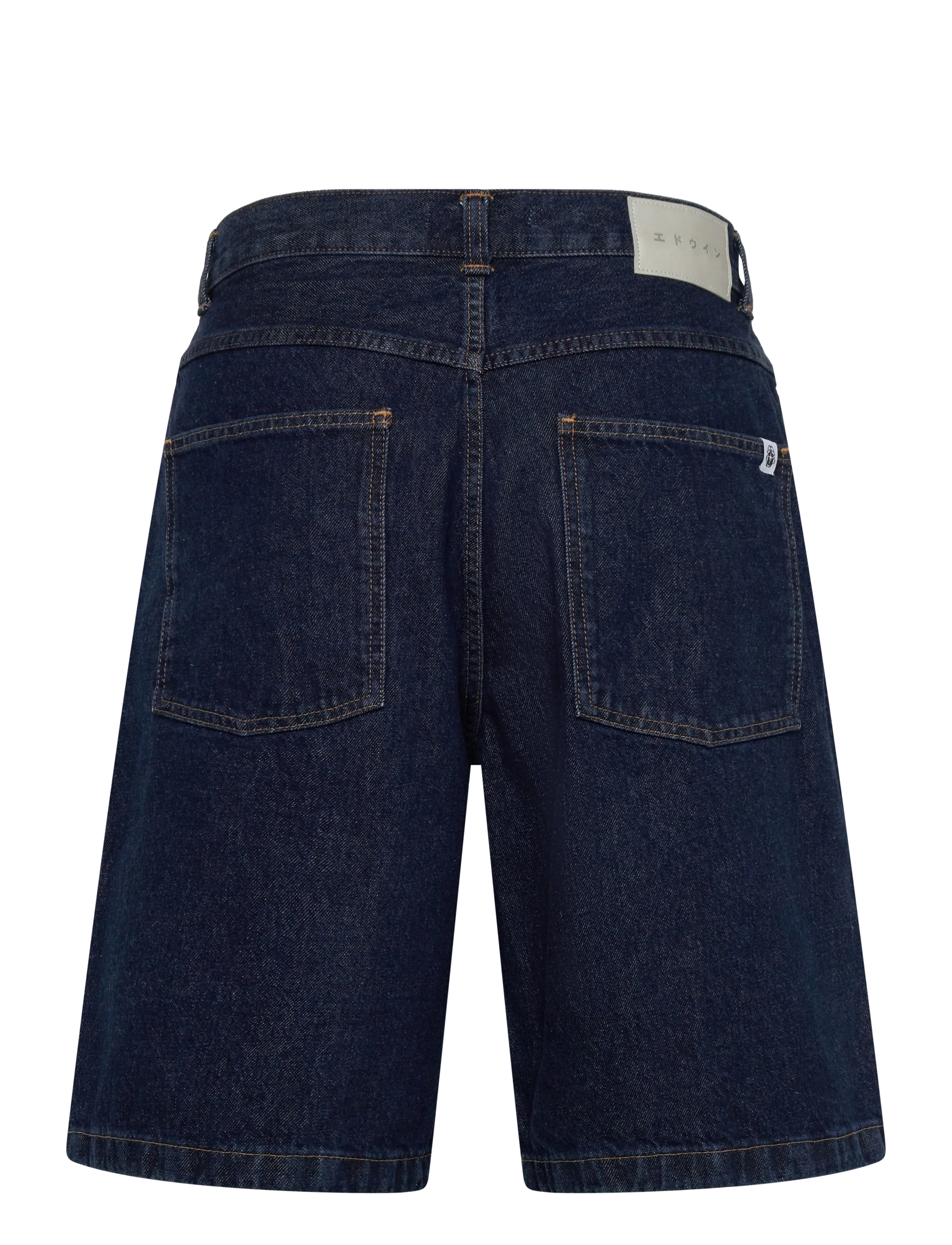 Edwin - Worker Short-Blue - Mid Marble Wash - denim shorts - blue - 2