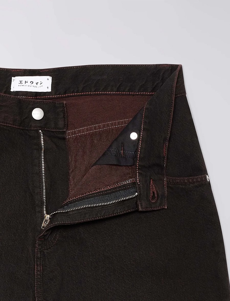 Edwin - Tyrell Short-Black - jeans shorts - black - 5