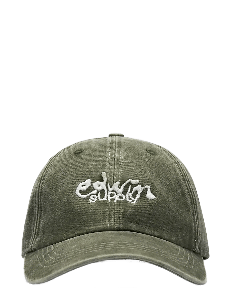 Edwin - Soft Washed 6 Panel Cap - Black - kappen - black - 1