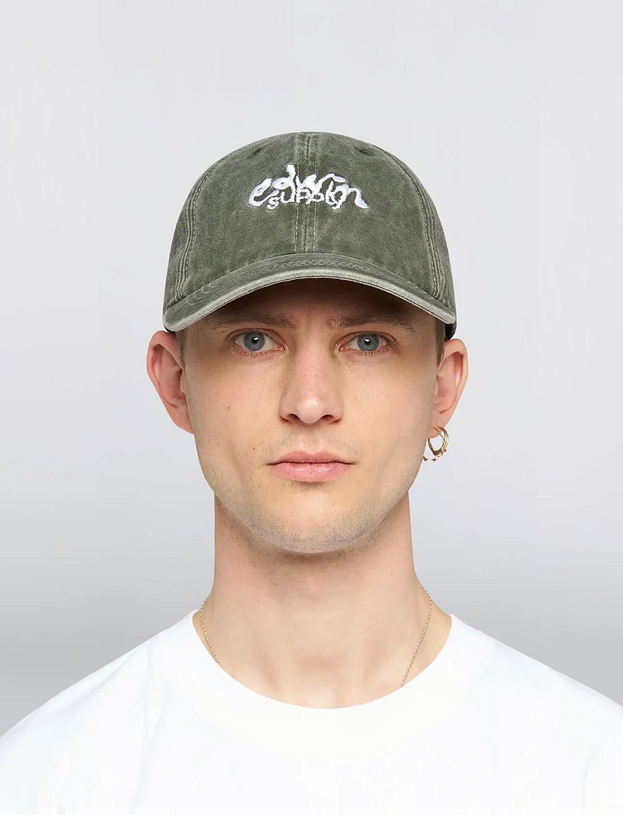 Edwin - Soft Washed 6 Panel Cap - Black - kappen - black - 0