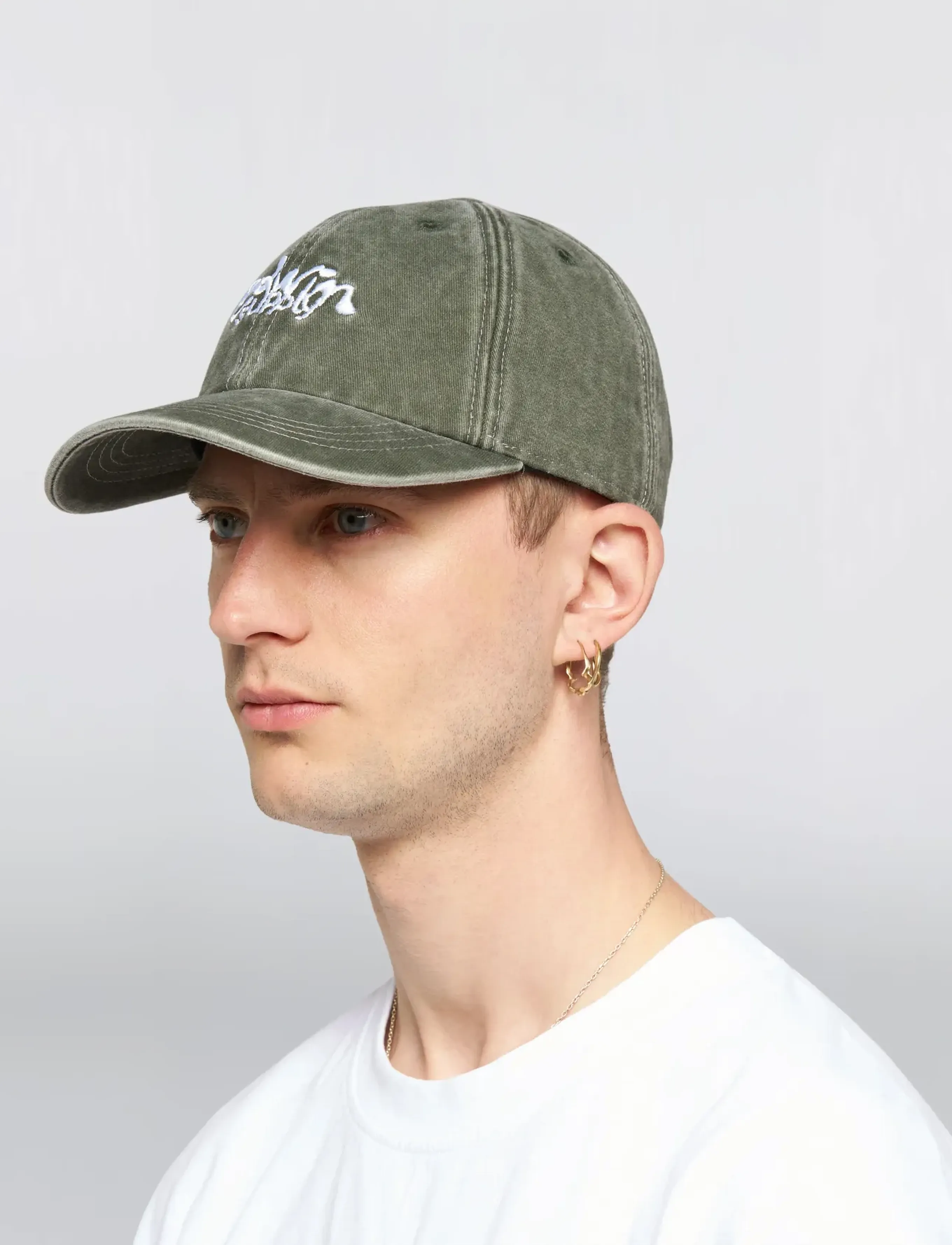 Edwin - Soft Washed 6 Panel Cap - Black - mössor & kepsar - black - 4