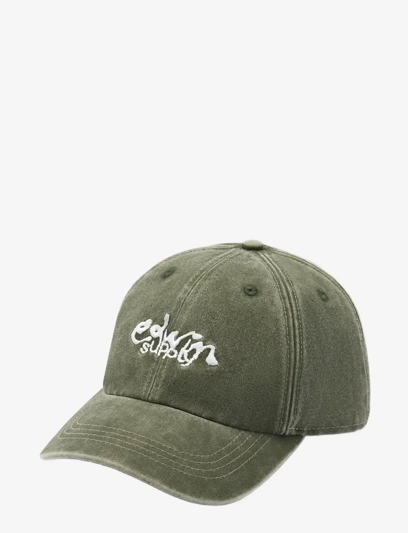 Edwin - Soft Washed 6 Panel Cap - Black - caps - black - 3