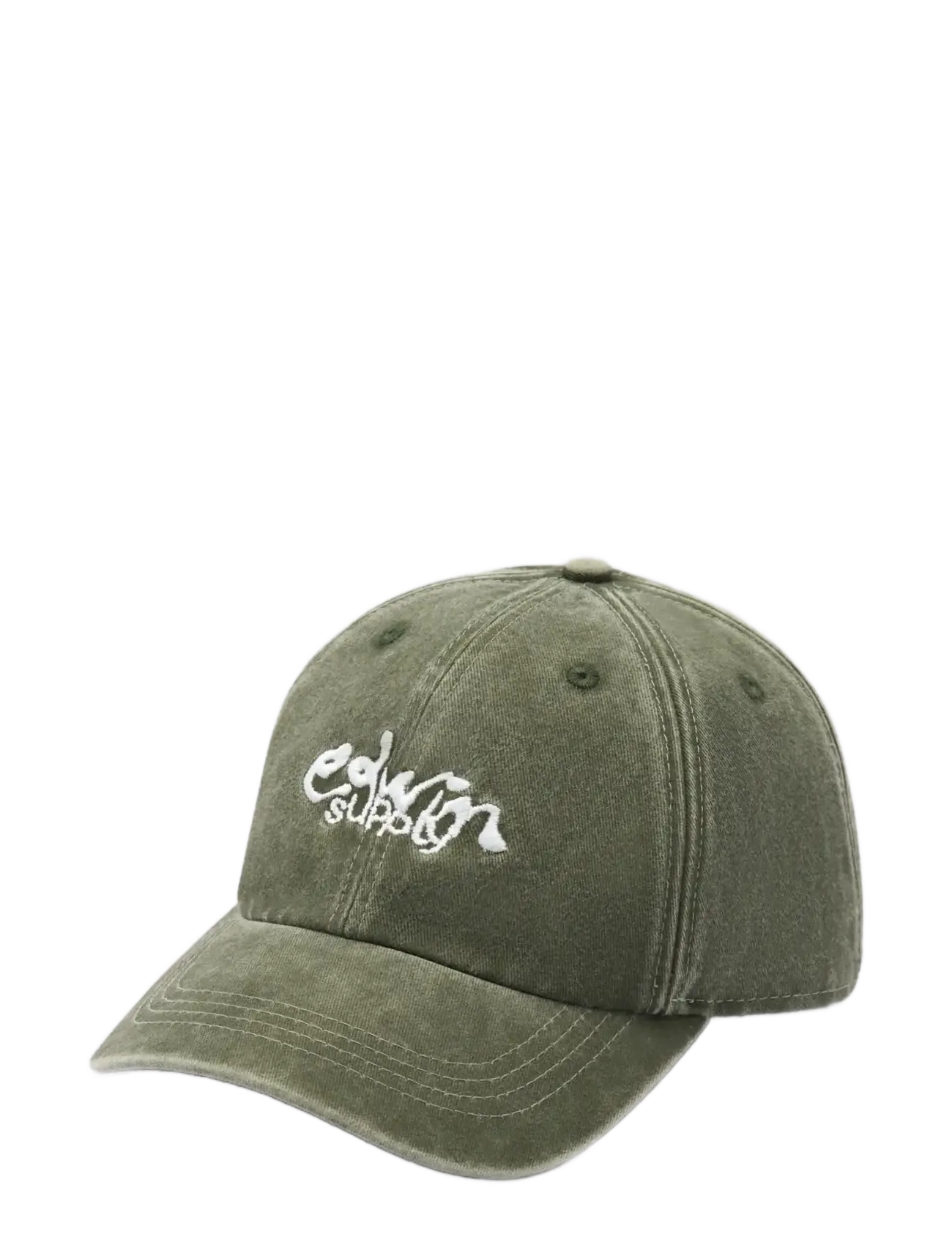 Edwin - Soft Washed 6 Panel Cap - Black - mössor & kepsar - black - 3